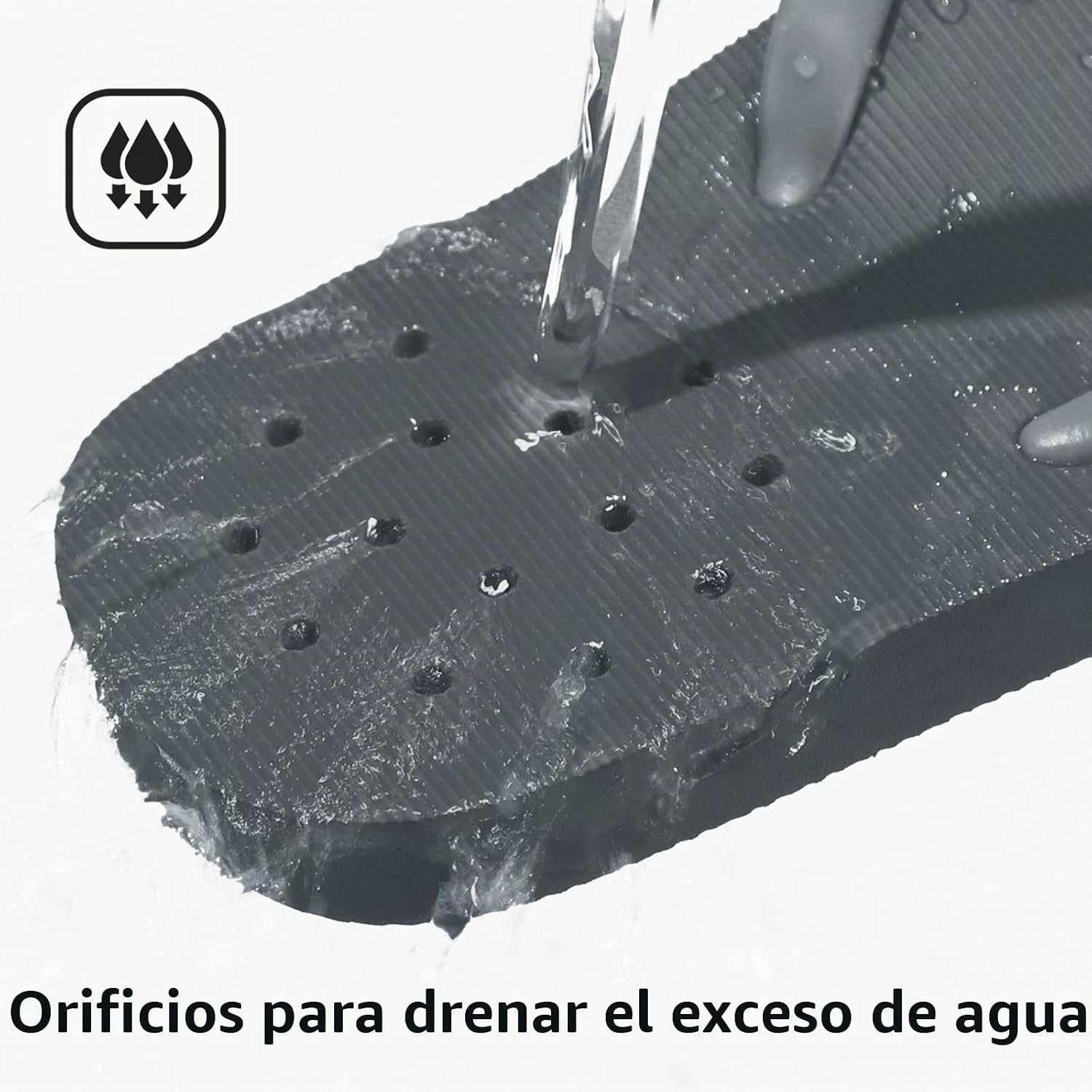 SANDALIAS DE DUCHA STQ PARA HOMBRE GRIS OSCURO TALLA 8-13 - 4