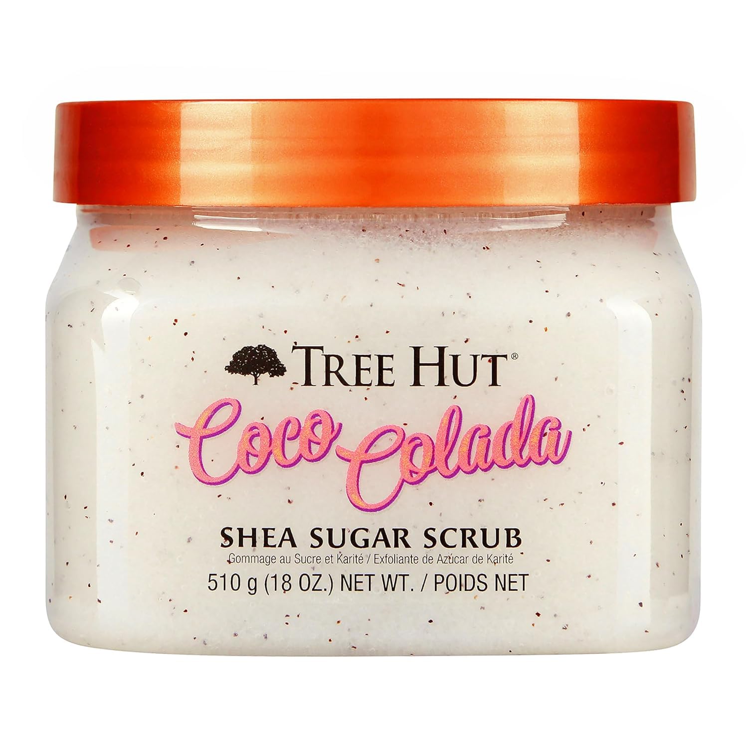 EXFOLIANTE CORPORAL TREE HUT COCO COLADA AZÚCAR, 18 OZ - 1
