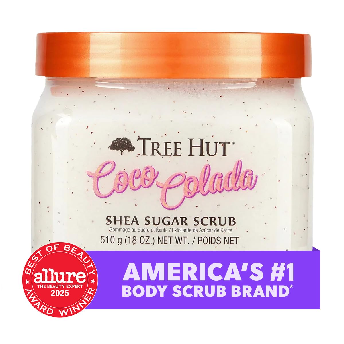 EXFOLIANTE CORPORAL TREE HUT COCO COLADA AZÚCAR, 18 OZ - 2