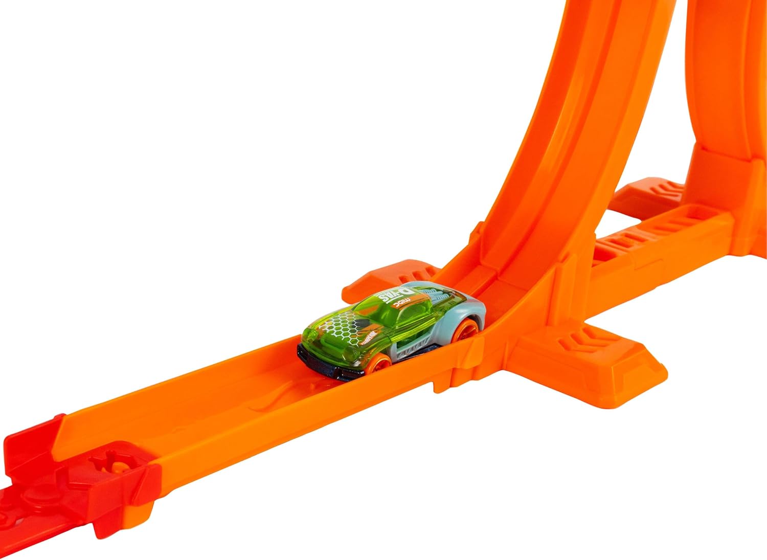 AUTO DE JUGUETE HOT WHEELS STUNT TRACKS POWER LAUNCH CHAMPION ESCALA 1:64 - 5
