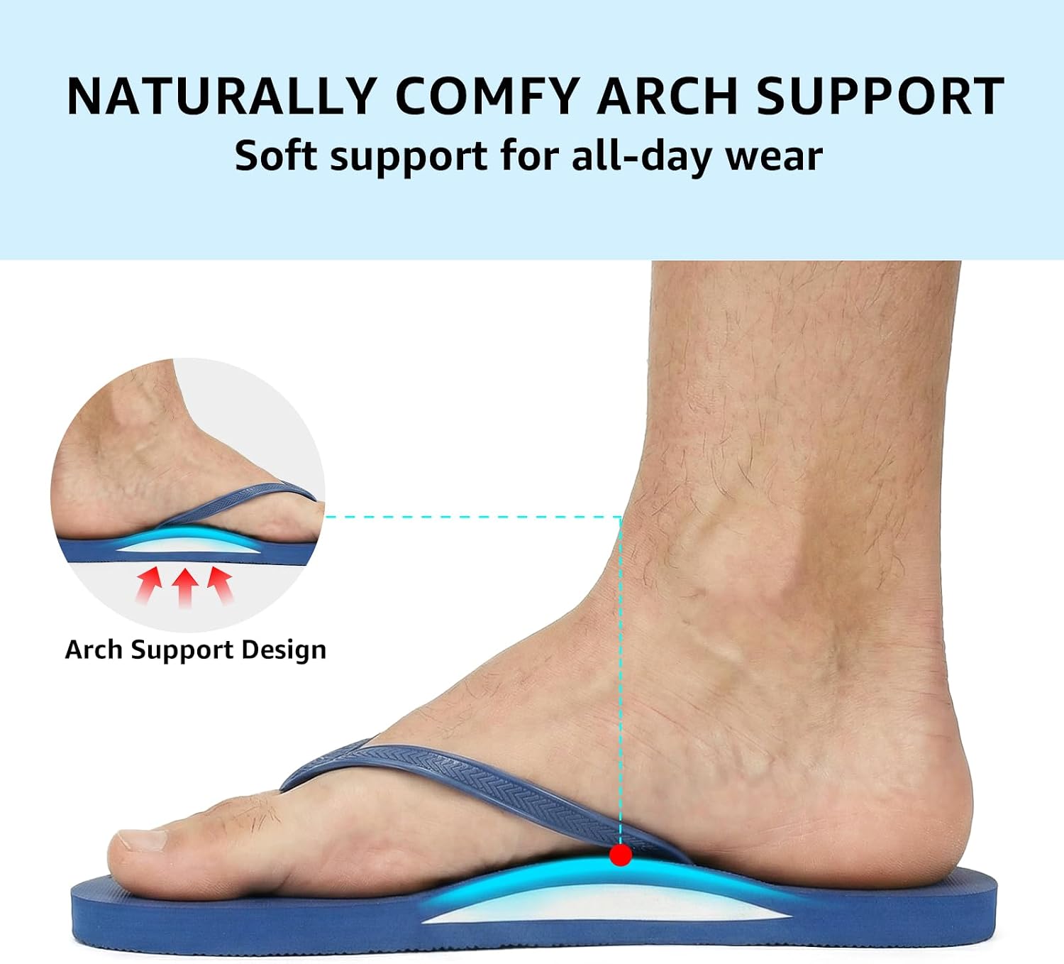 SANDALIAS DE DUCHA STQ PARA HOMBRE AZUL MARINO TALLA 8-13 - 5
