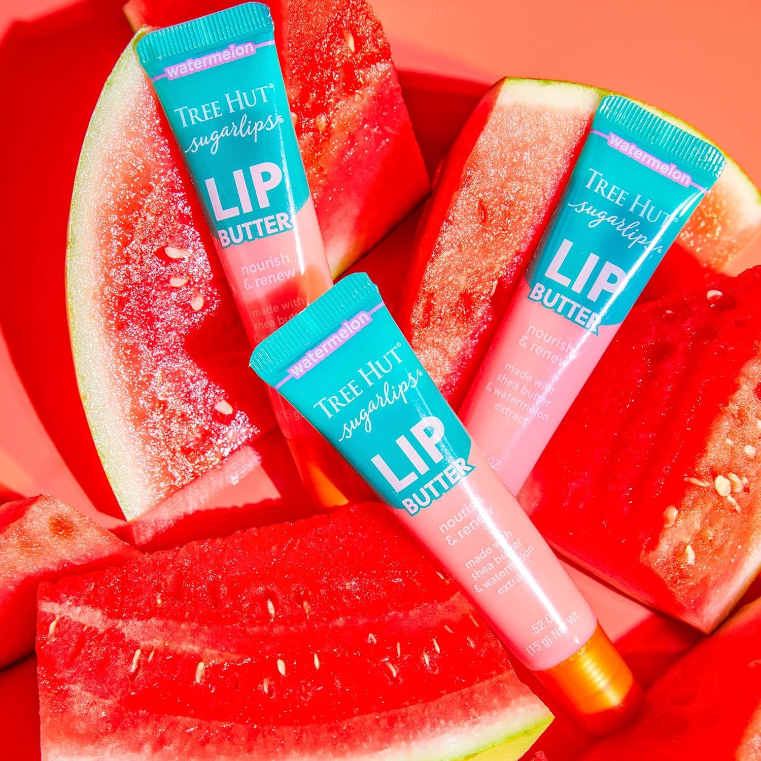 BÁLSAMO LABIAL TREE HUT MOISTURIZING WATERMELON LIP BUTTER 0.52 FL OZ - 3