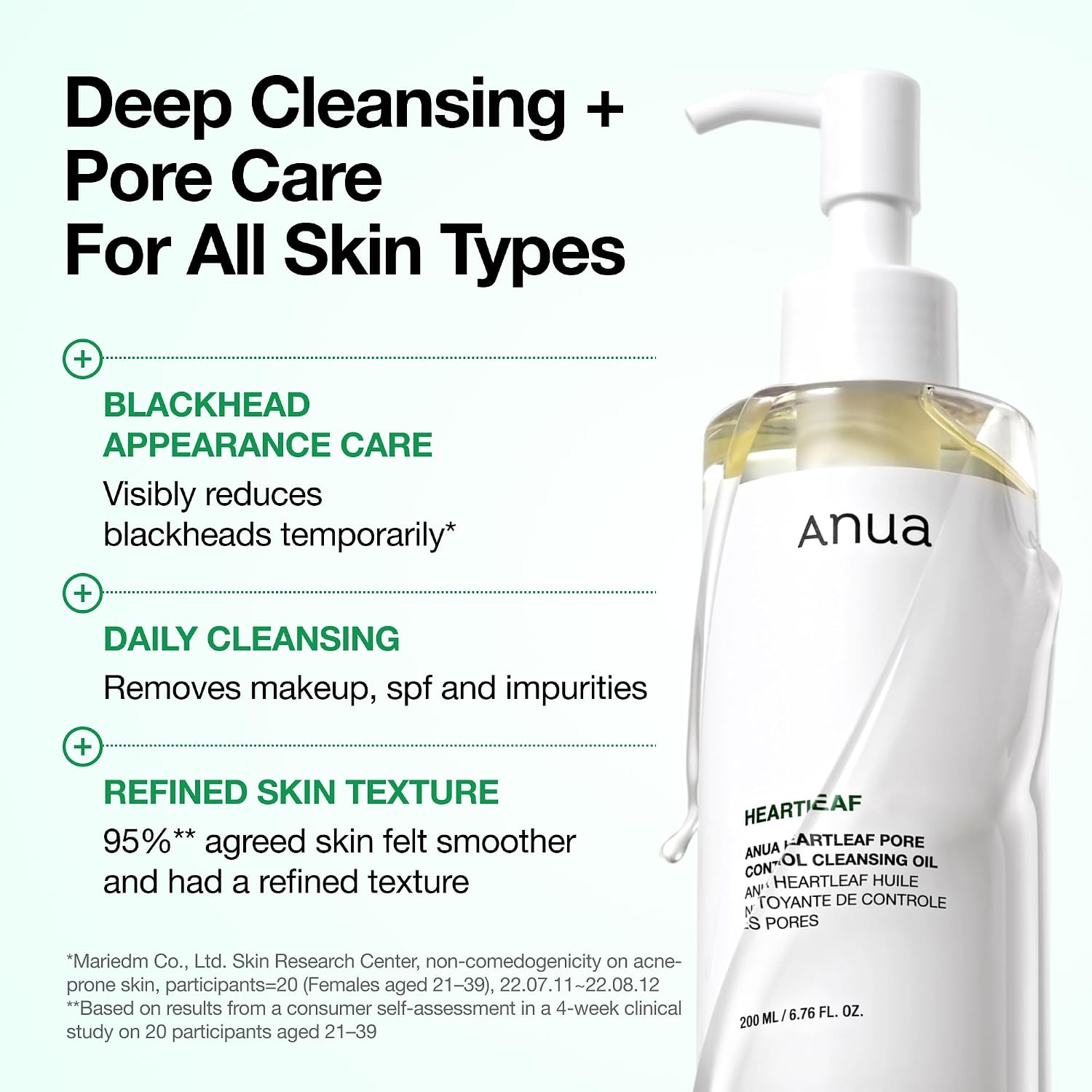 ACEITE LIMPIADOR ANUA HEARTLEAF PORE CONTROL 200ML - 5