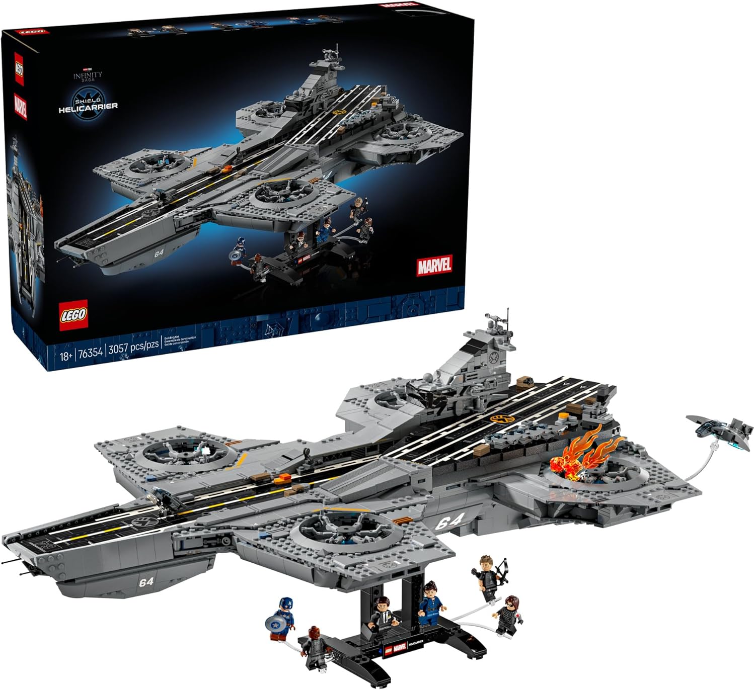 SET DE CONSTRUCCIÓN LEGO MARVEL S.H.I.E.L.D. HELICARRIER 76354 - 1