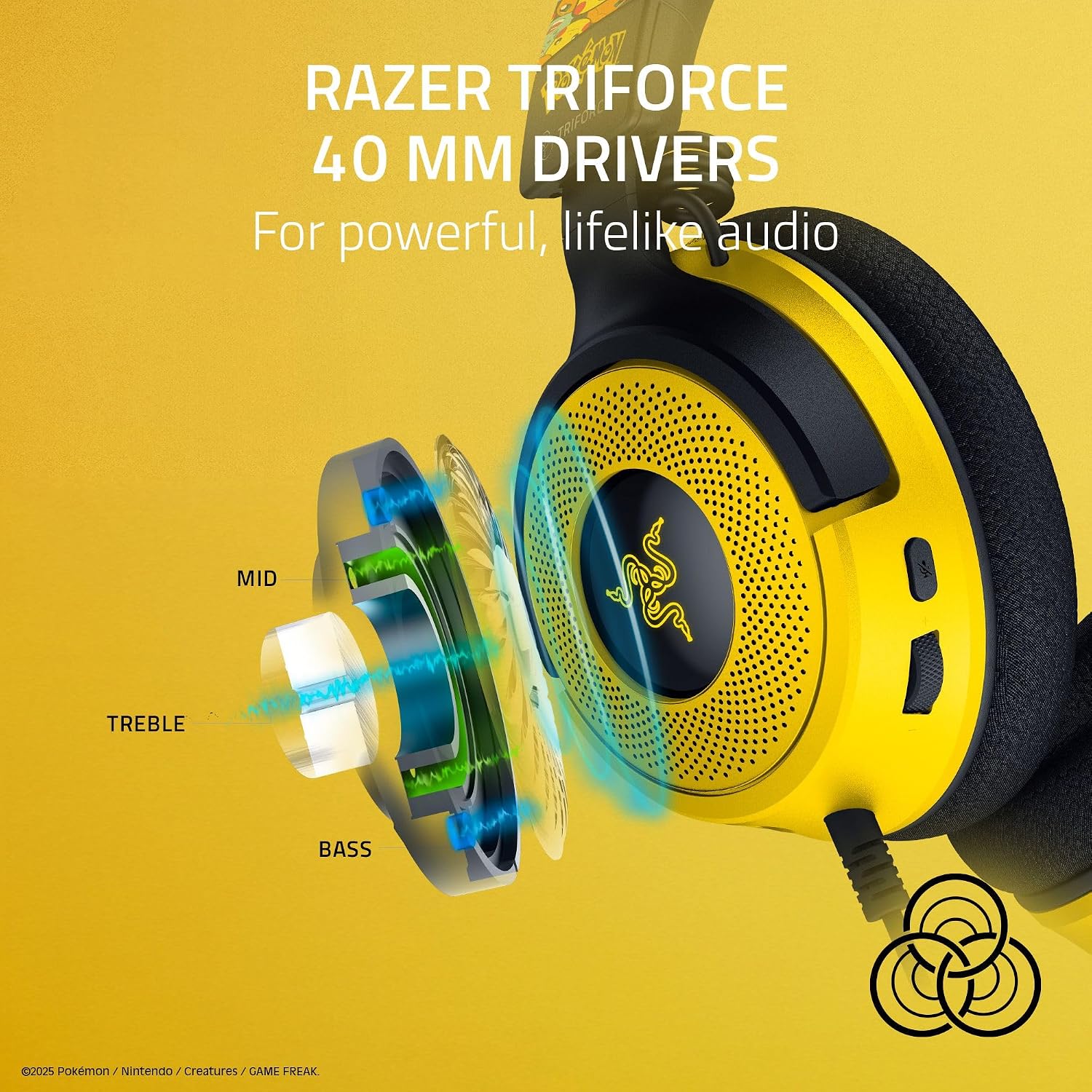 HEADSET RAZER KRAKEN V4 X POKÉMON EDITION USB-C - 2
