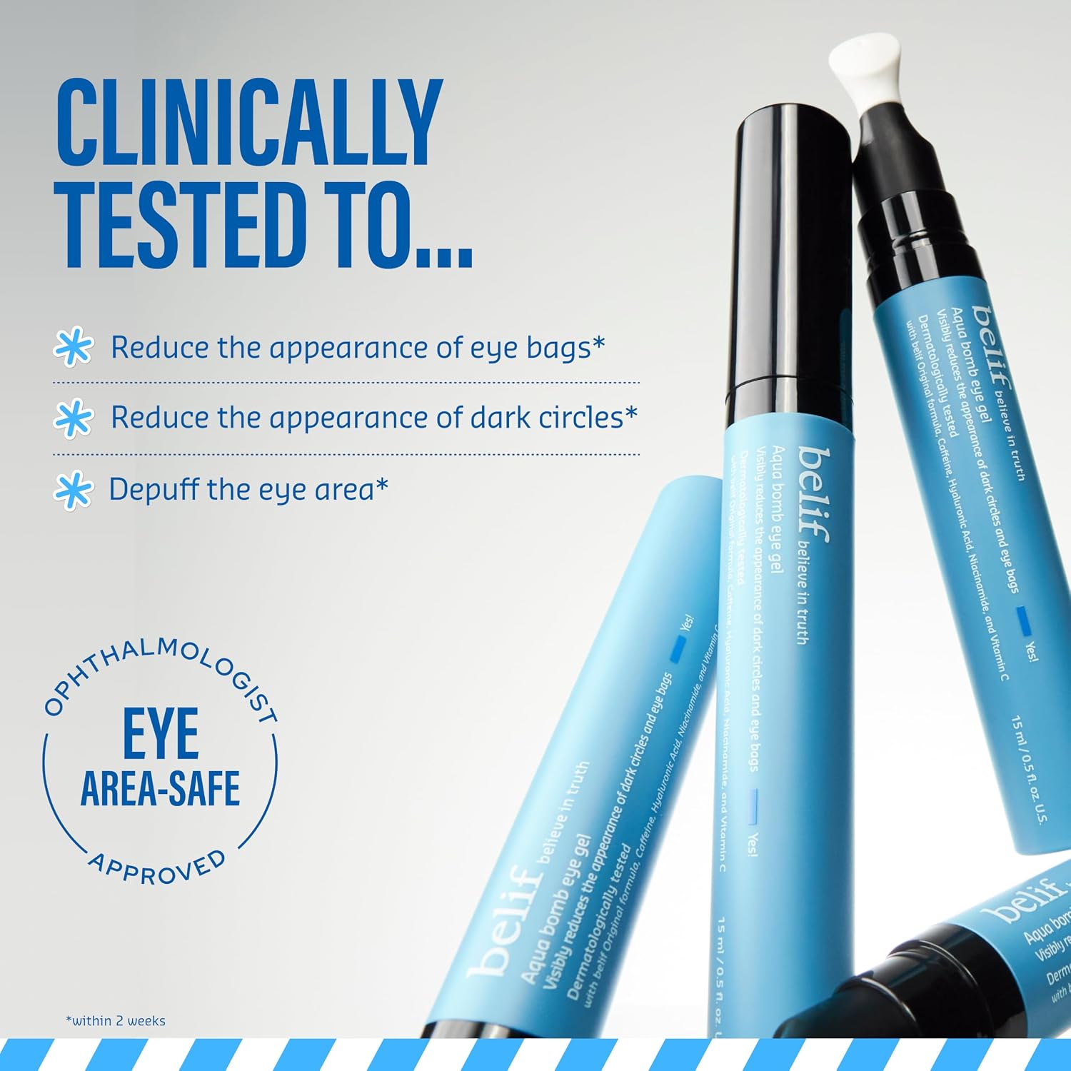GEL CONTORNO DE OJOS BELIF AQUA BOMB COOLING EYE GEL 15ML - 3