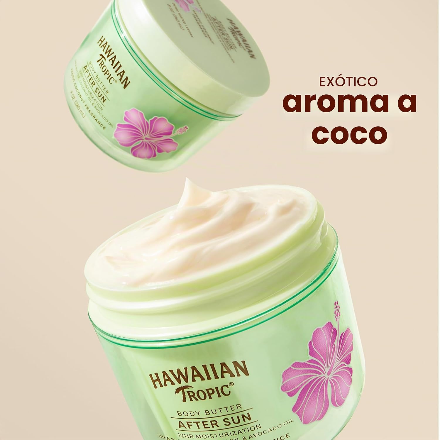 MANTEQUILLA CORPORAL AFTER SUN HAWAIIAN TROPIC CON ACEITE DE COCO 8 OZ - 3