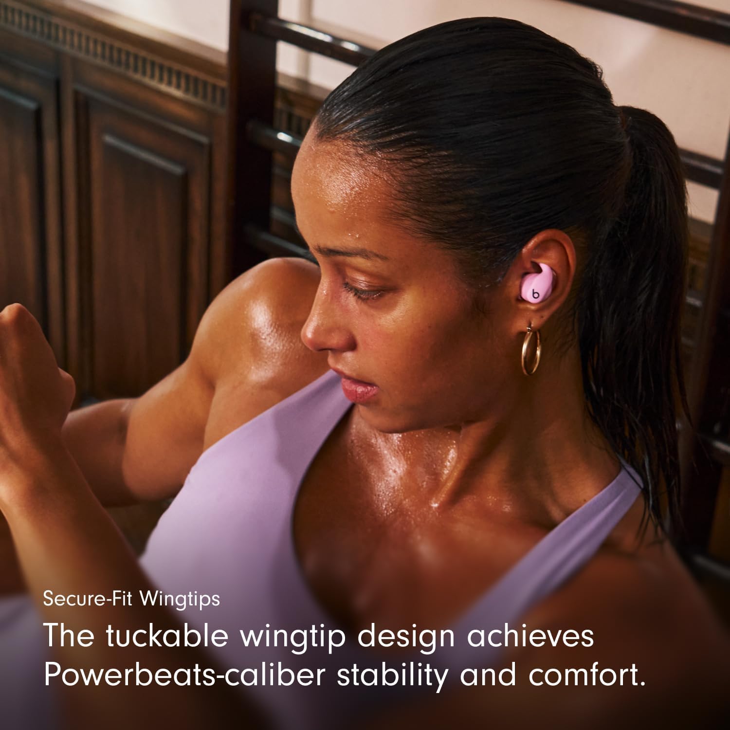 AUDÍFONOS BEATS POWERBEATS FIT TRUE WIRELESS CON CANCELACIÓN DE RUIDO ROSA - 4