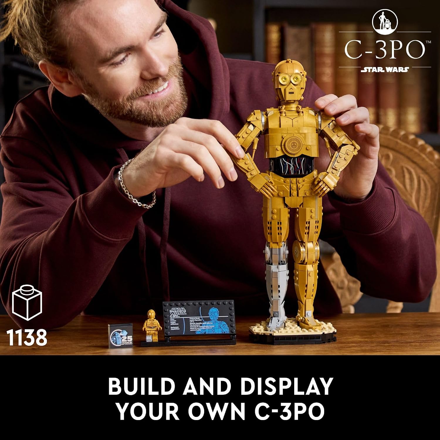 LEGO STAR WARS C-3PO FIGURA DROIDE CONSTRUIBLE 75398 - 2