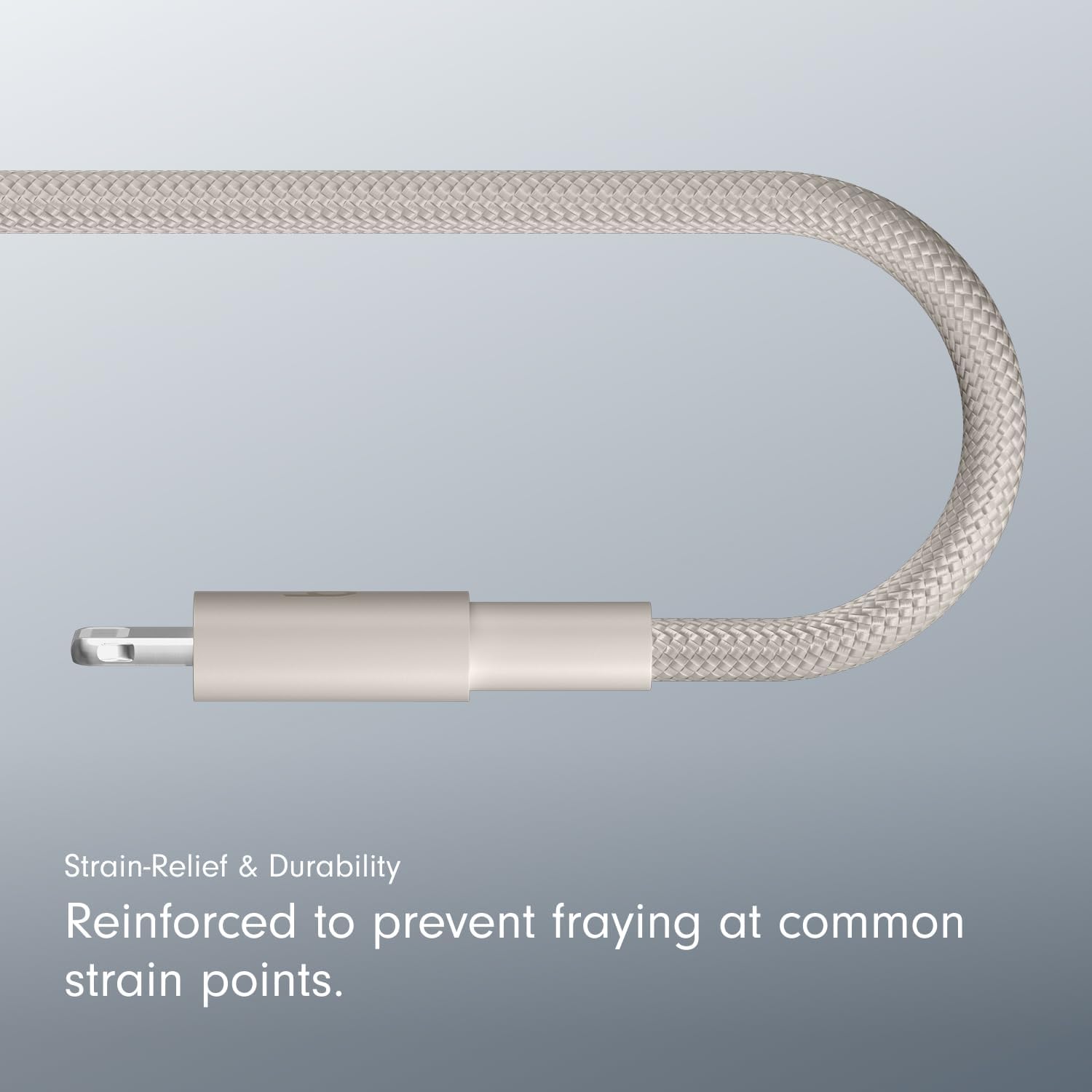 CABLE USB-C A LIGHTNING BEATS TRENZADO 1.5 M GRIS - 5
