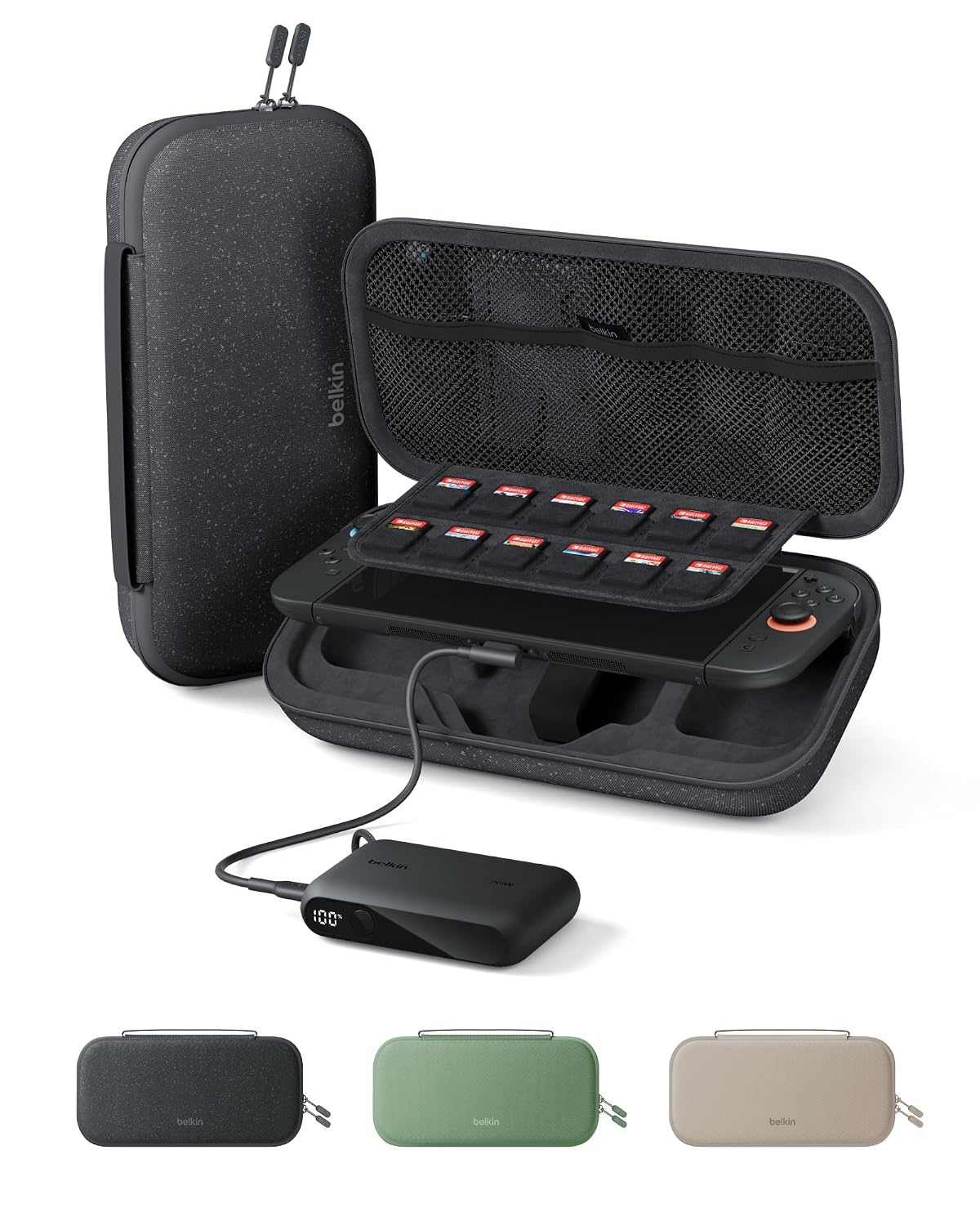 FUNDA BELKIN NINTENDO SWITCH 2 CON POWER BANK 10000MAH Y CARGA 20W - 1