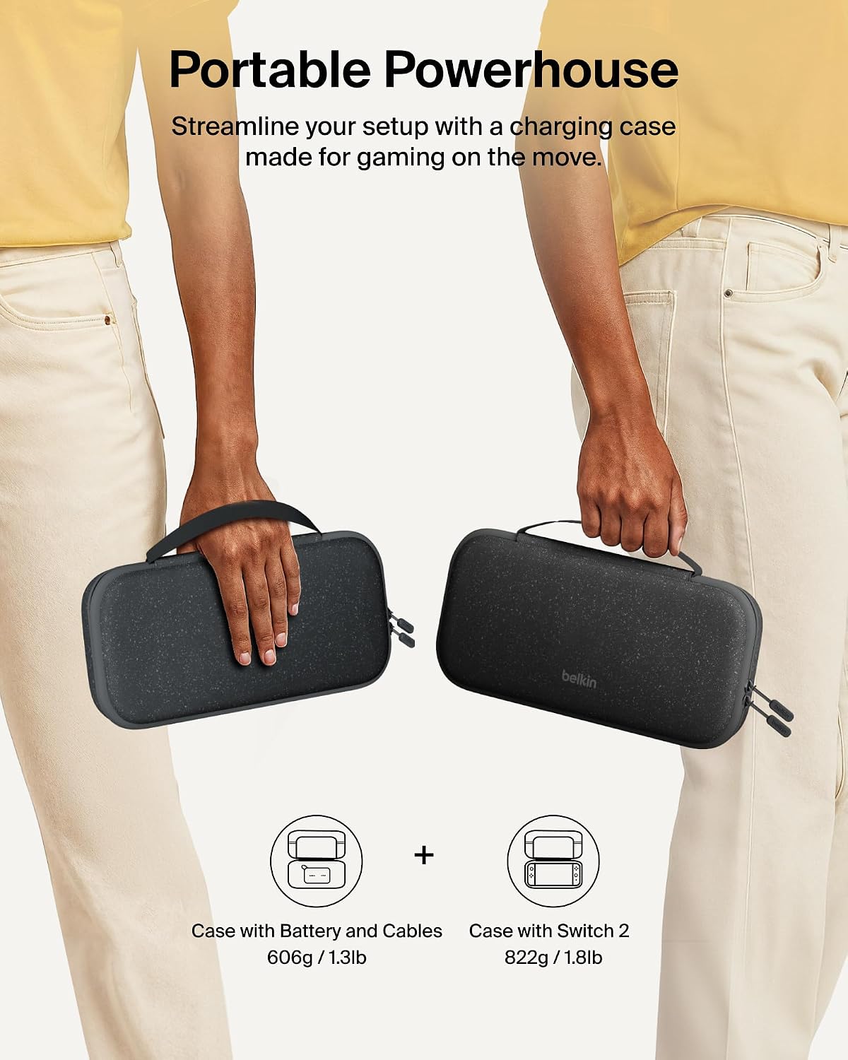 FUNDA BELKIN NINTENDO SWITCH 2 CON POWER BANK 10000MAH Y CARGA 20W - 4
