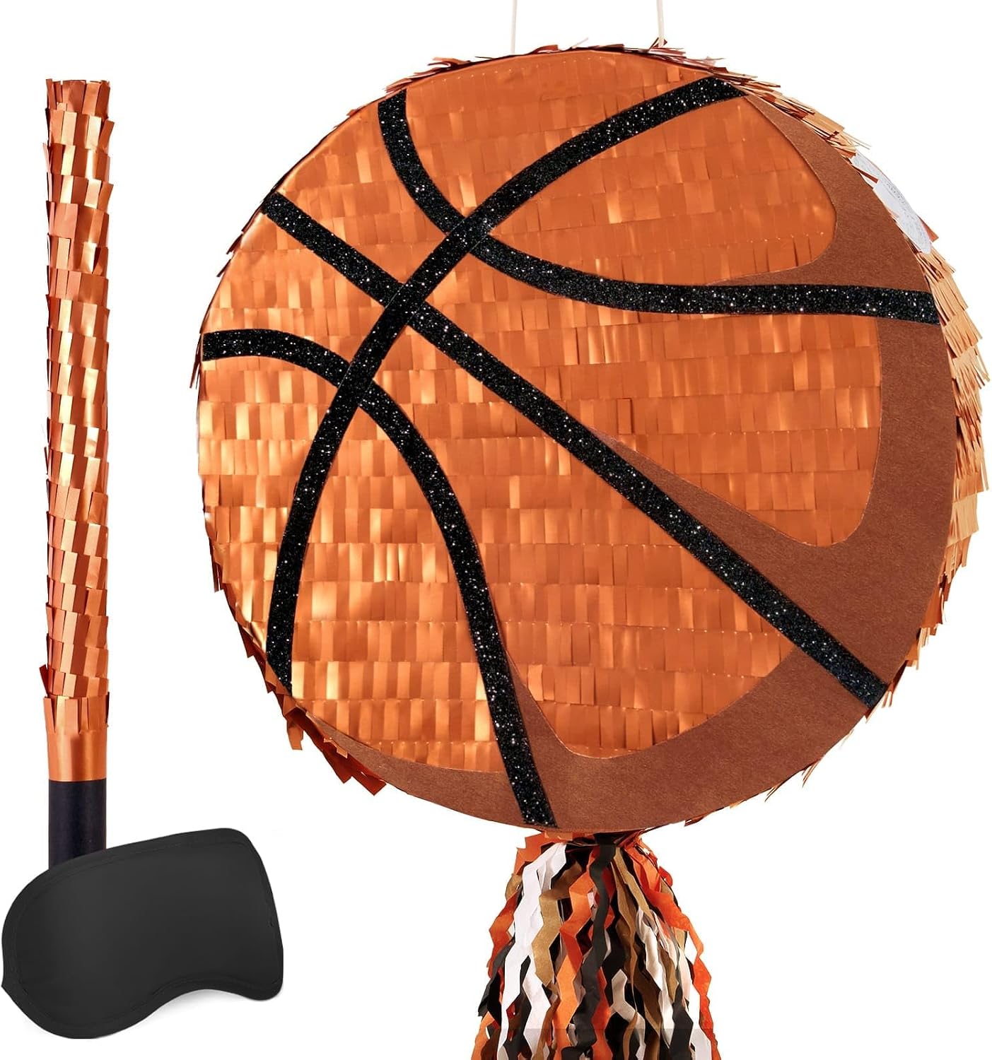 PIÑATA BALONCESTO WERNNSAI CON ANTIFAZ Y BATE - 1