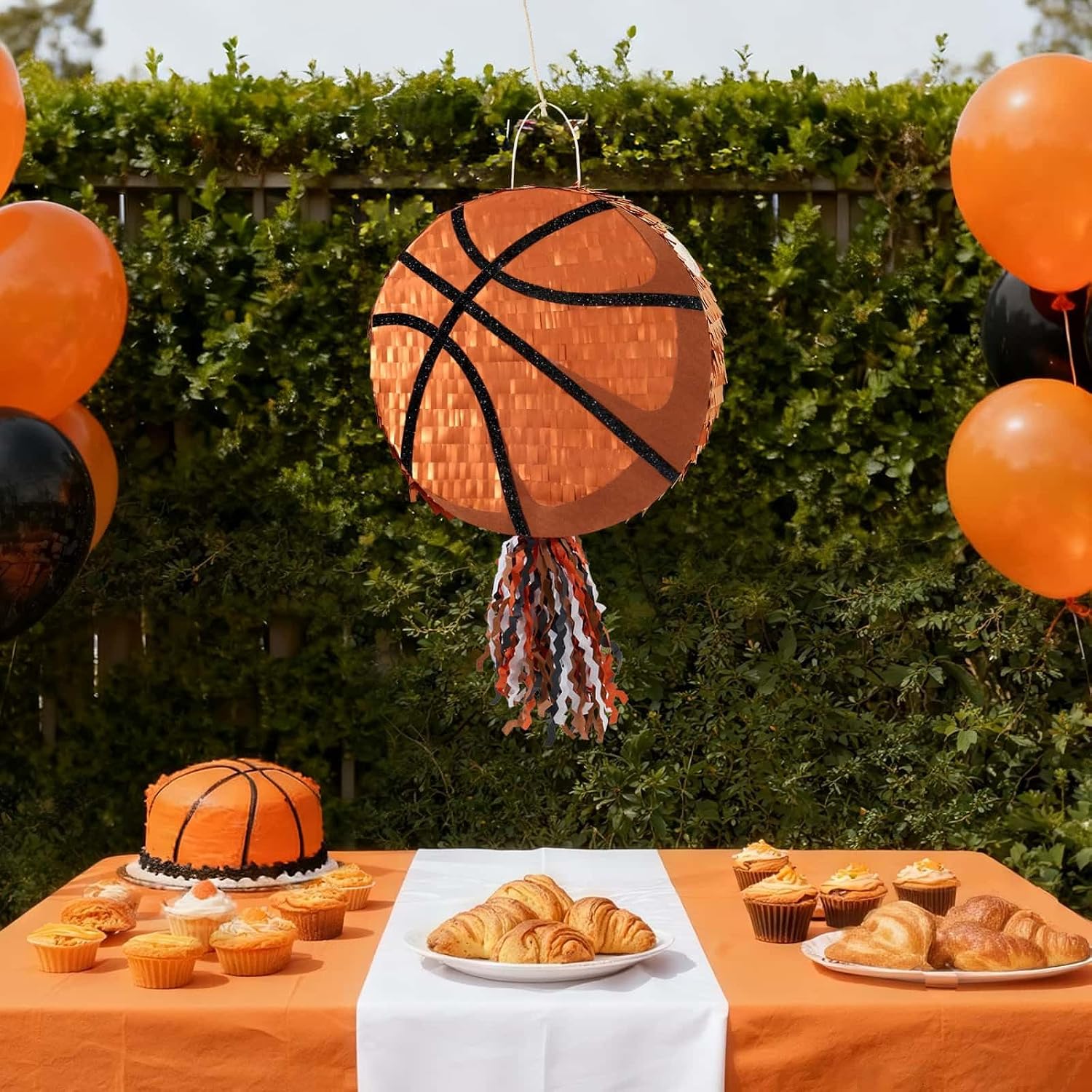 PIÑATA BALONCESTO WERNNSAI CON ANTIFAZ Y BATE - 2