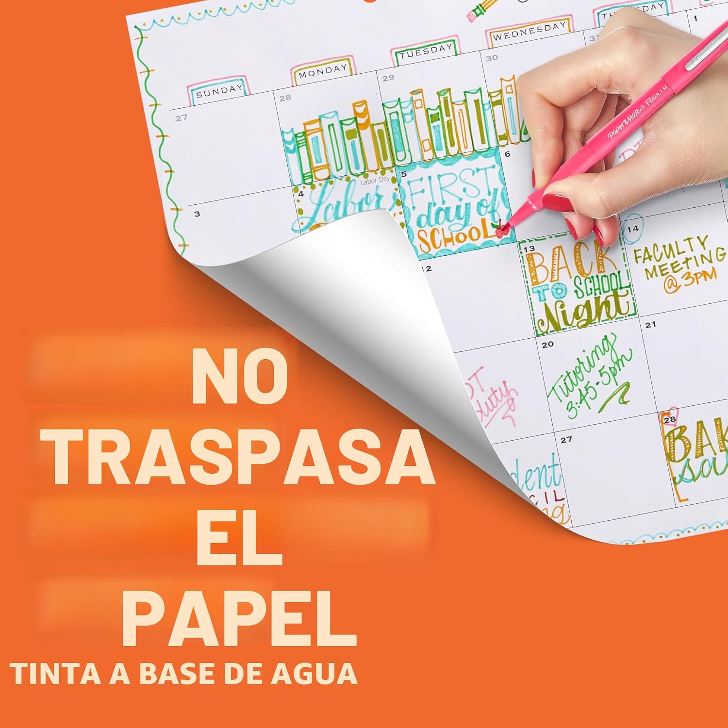 LÁPICES PAPER MATE FLAIR PUNTA FIELTRO MEDIANA COLORES SURTIDOS 24 UNIDADES - 3