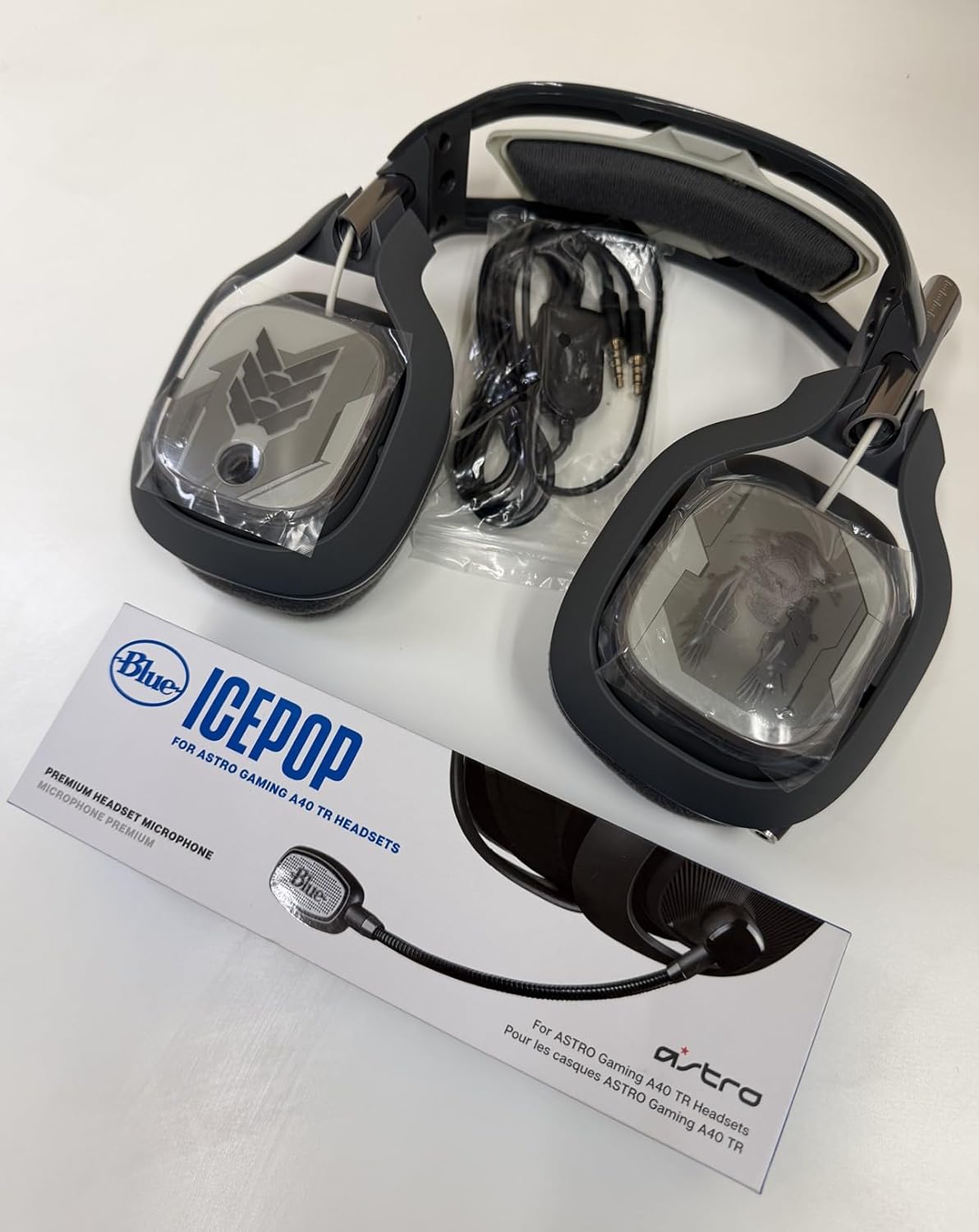 HEADSET LOGITECH ASTRO A40 CON MICRÓFONO AZUL MEJORADO NEGRO/GRIS EDICIÓN HALO SOLDIER (RENOVADO) - 2