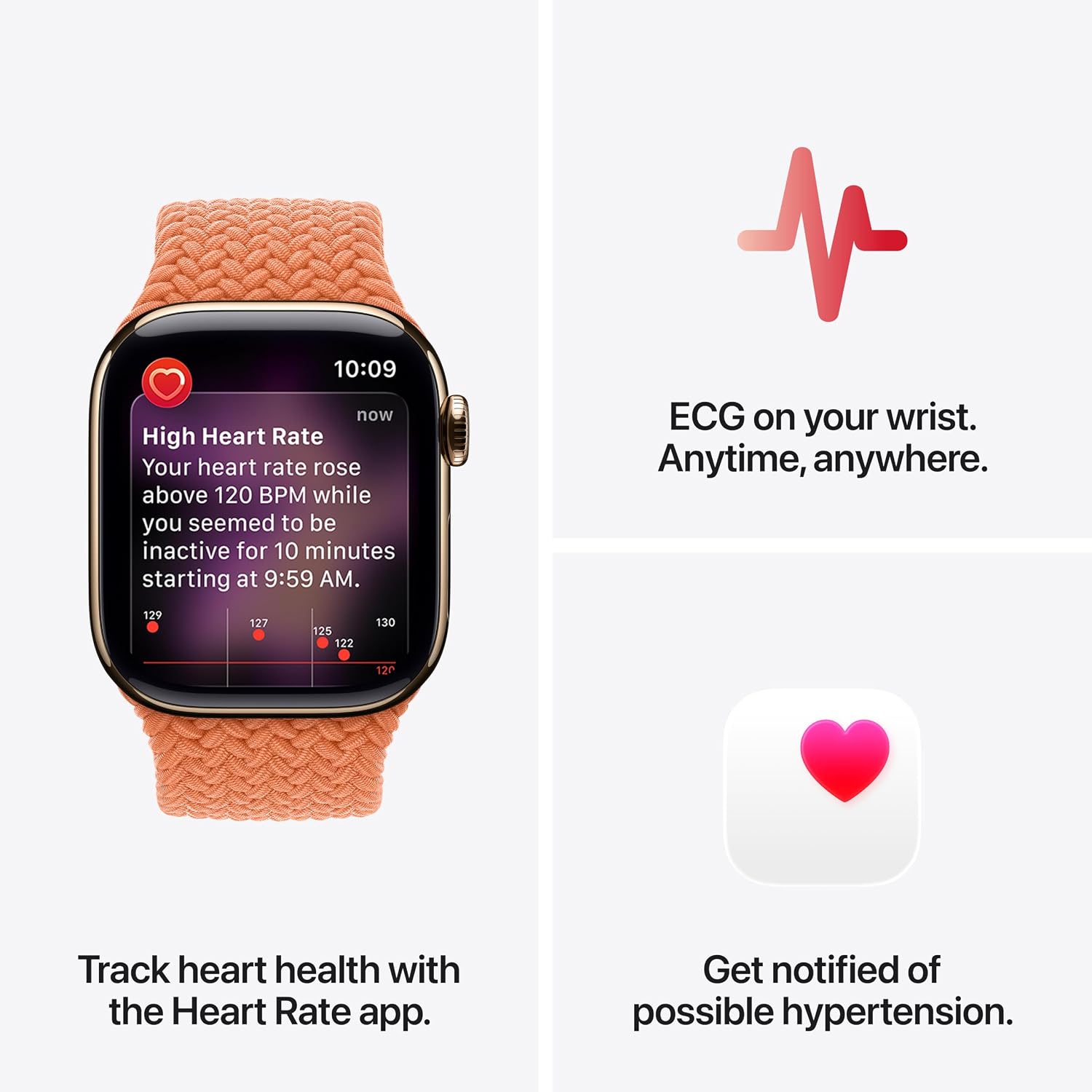 APPLE WATCH SERIES 11 GPS 42MM CAJA ALUMINIO PLATA CON CORREA SPORT PURPLE FOG - 5
