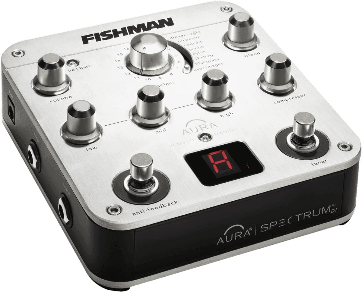 PEDAL DE EFECTOS FISHMAN AURA SPECTRUM DI PREAMP PARA GUITARRA ACÚSTICA - 1
