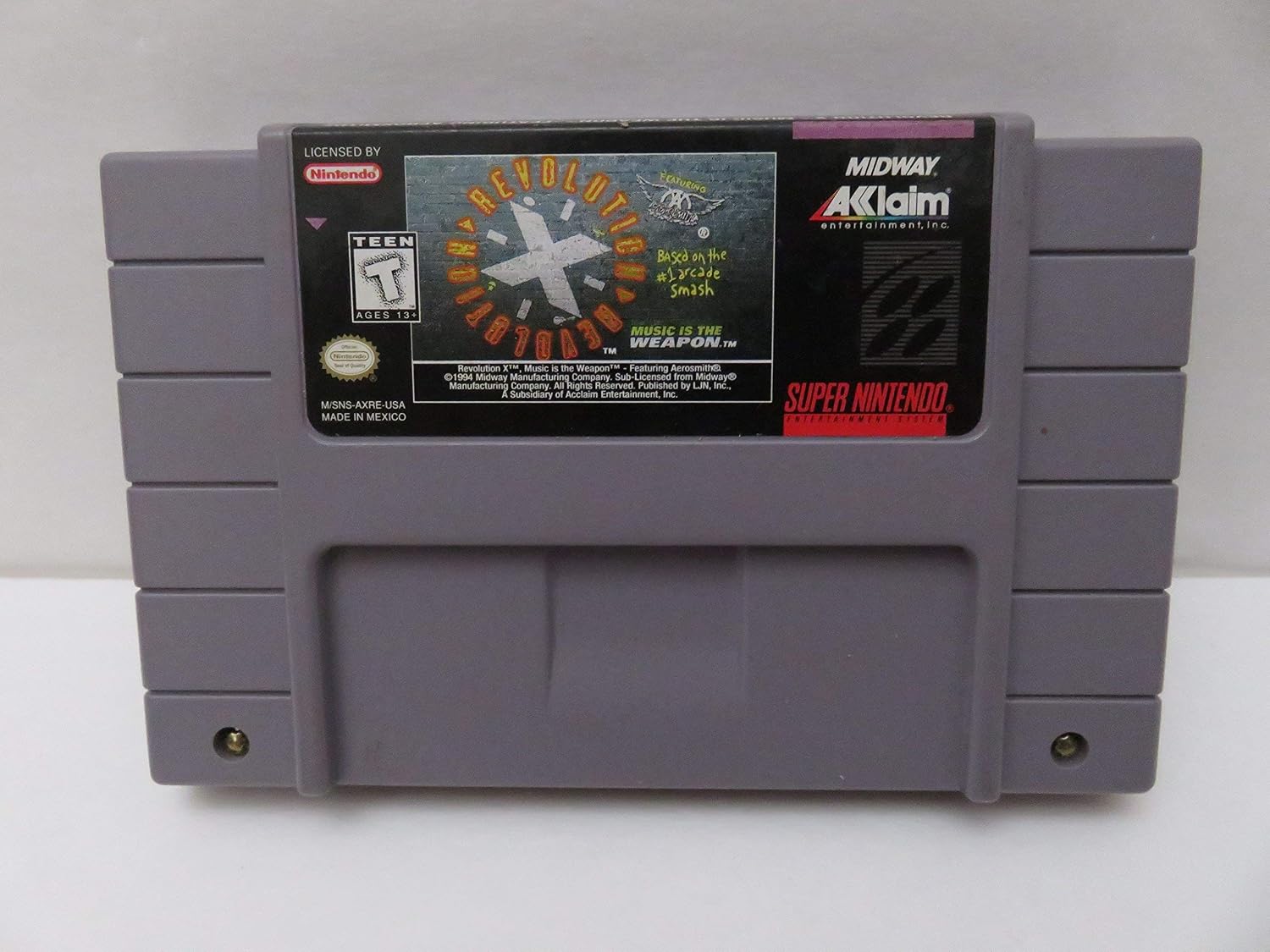 VIDEOJUEGO REVOLUTION X NINTENDO SUPER NES - 1