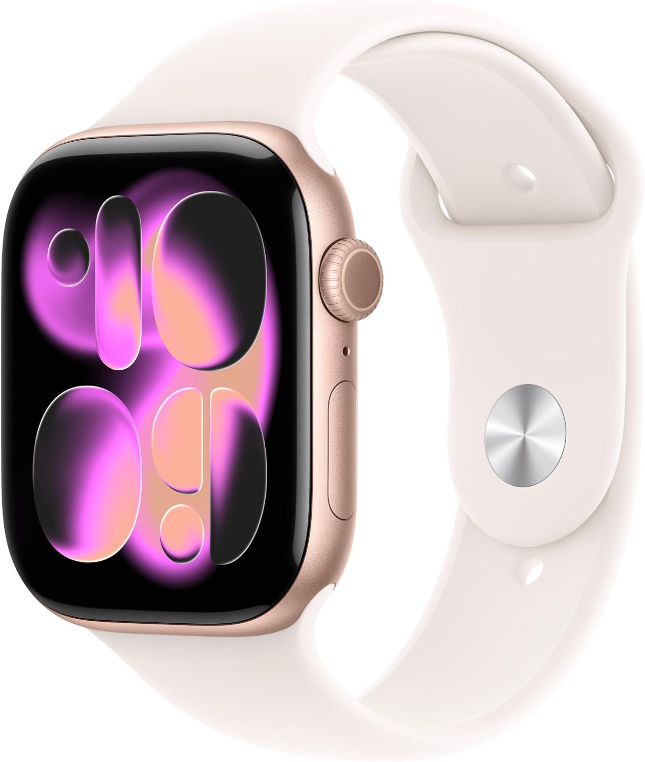 APPLE WATCH SERIES 11 GPS 46MM CAJA ALUMINIO ORO ROSA CON CORREA SPORT BLUSH CLARO M/L - 1