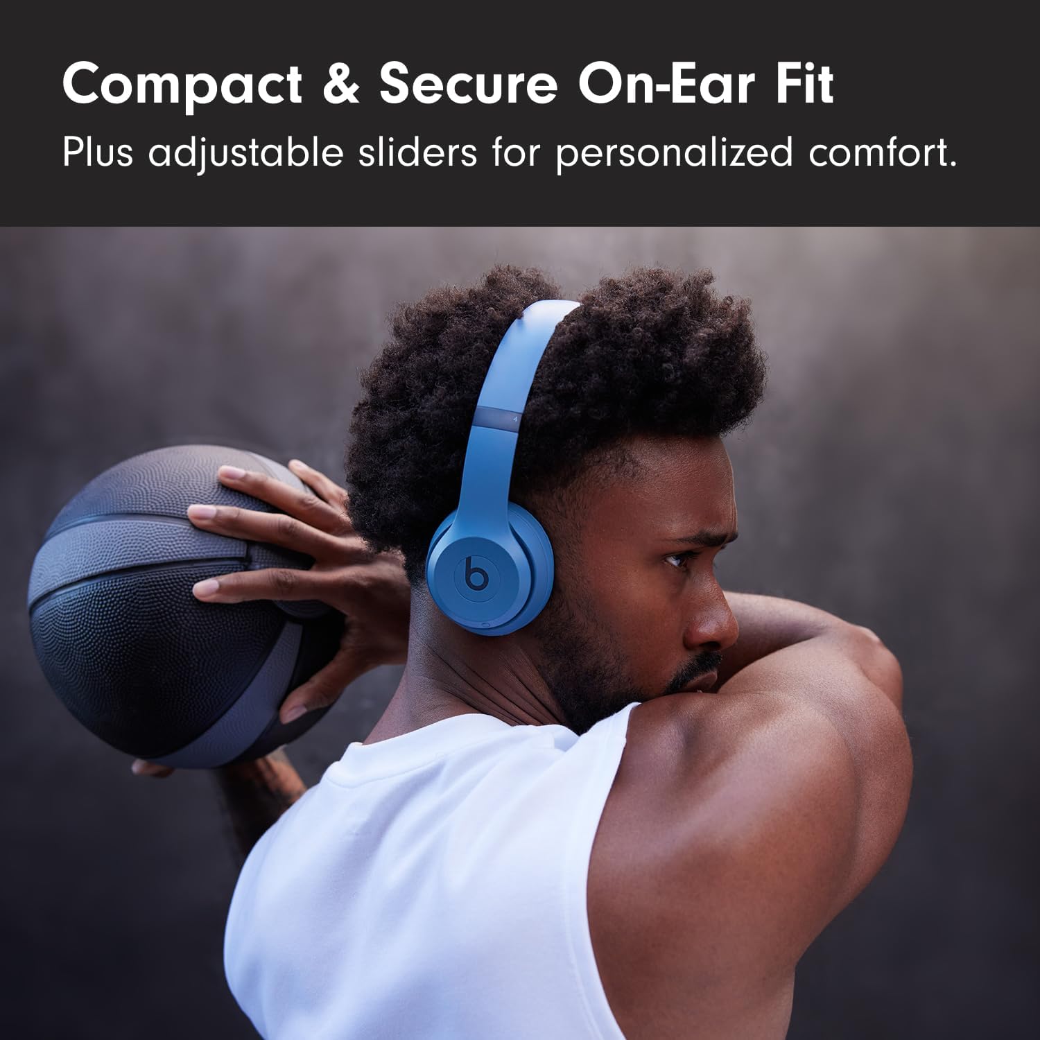 AUDÍFONOS BEATS SOLO 4 WIRELESS ON-EAR BLUETOOTH AZUL PIZARRA - 3