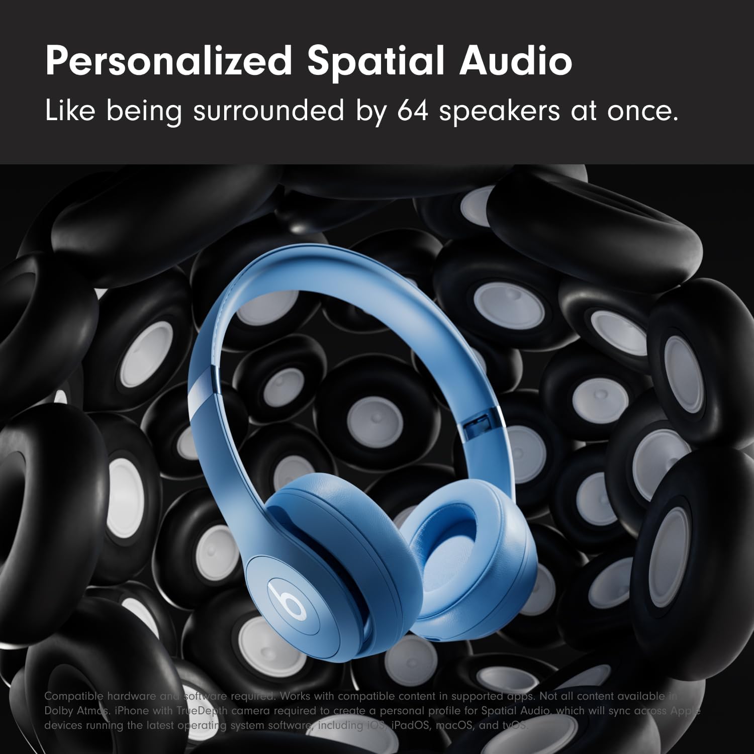 AUDÍFONOS BEATS SOLO 4 WIRELESS ON-EAR BLUETOOTH AZUL PIZARRA - 4