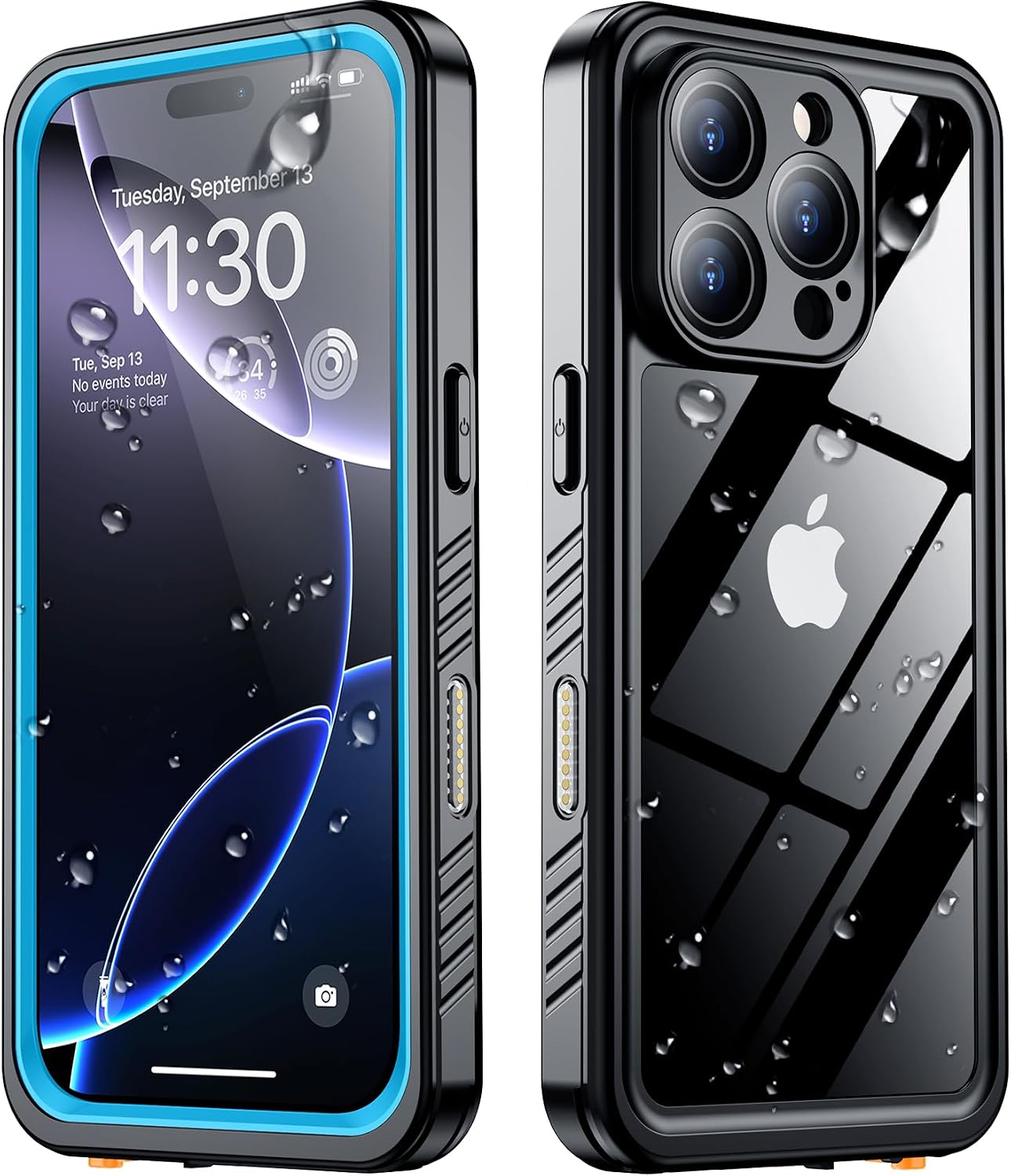 CASE SPIDERCASE PARA IPHONE 16 PRO WATERPROOF AZUL CLARO - 1