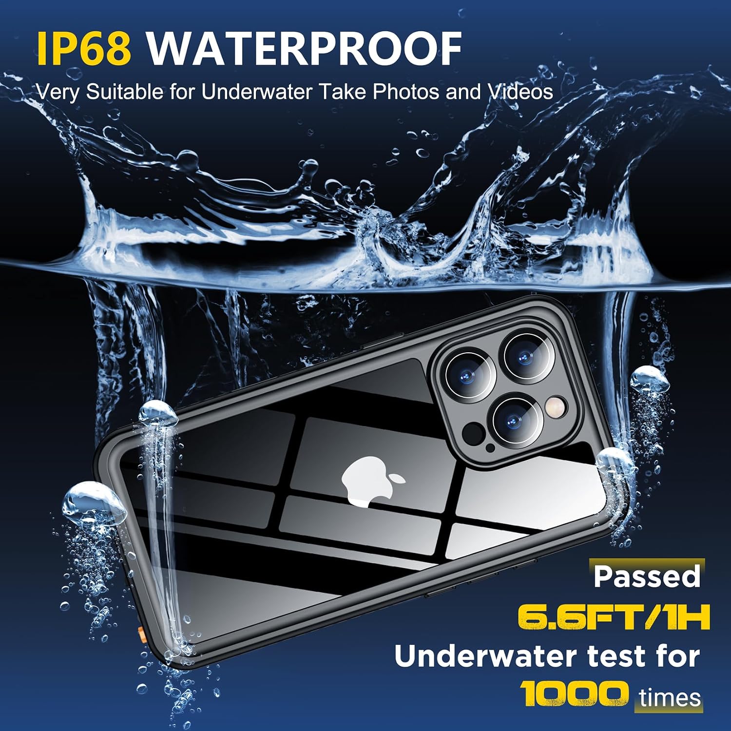 CASE SPIDERCASE PARA IPHONE 16 PRO WATERPROOF AZUL CLARO - 3