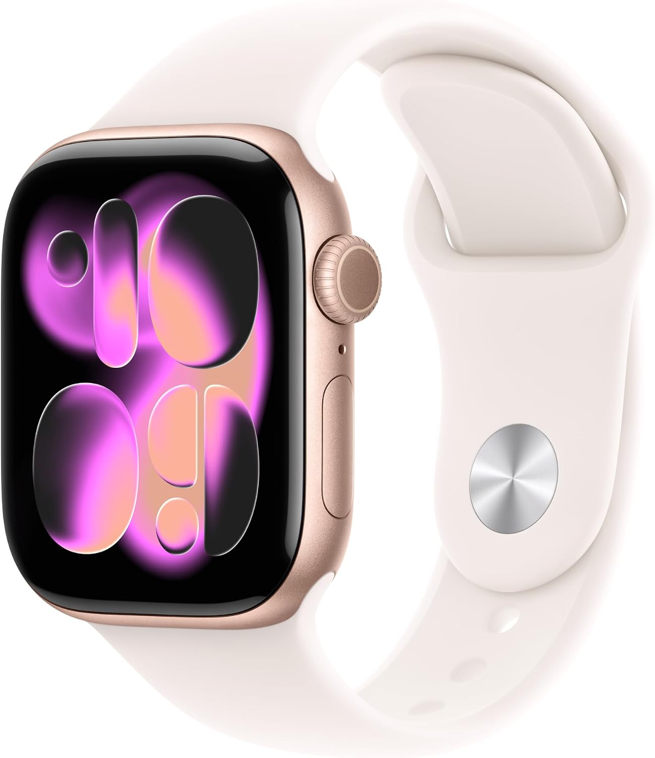 APPLE WATCH SERIES 11 GPS 42MM CAJA ALUMINIO ORO ROSA CON CORREA SPORT BLUSH CLARO - 1