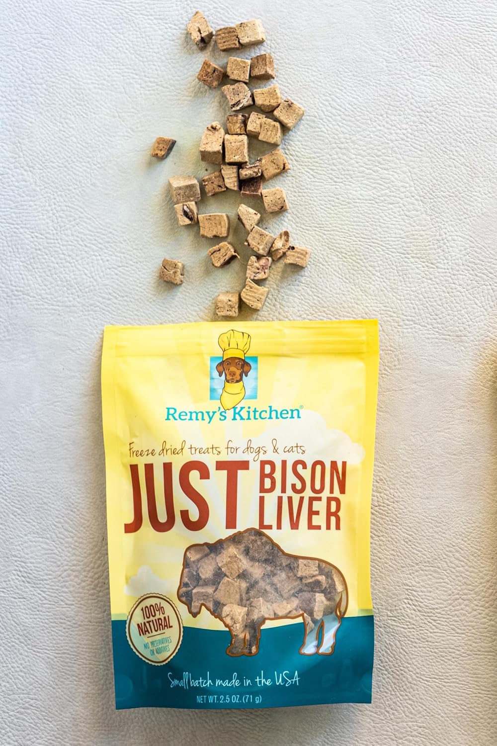 SNACK FREEZE DRIED PARA PERROS REMY'S KITCHEN HÍGADO DE BISONTE 2.5 OZ - 2