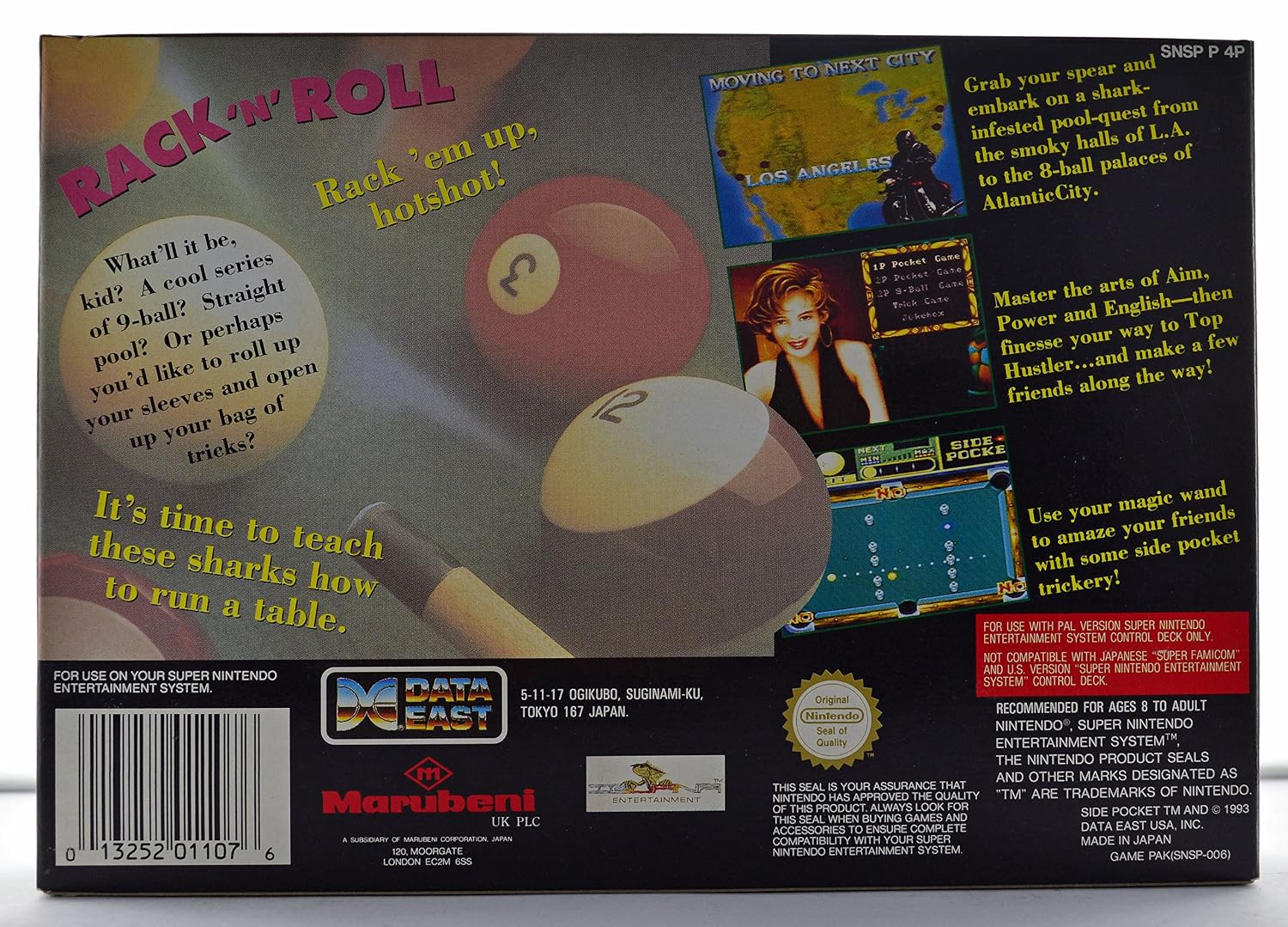 VIDEOJUEGO SIDE POCKET PARA NINTENDO SNES - 2