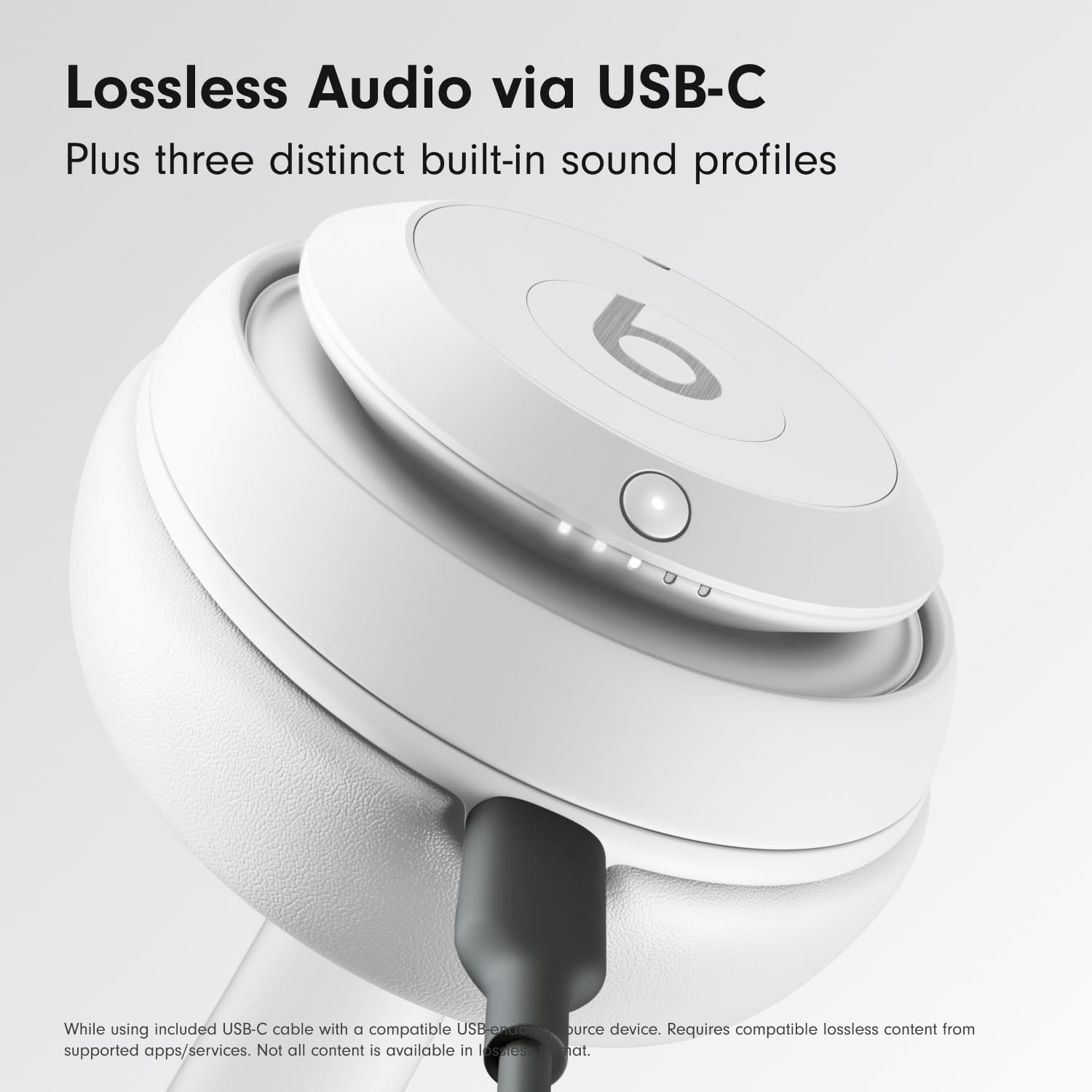AUDÍFONOS BEATS STUDIO PRO OVER-EAR INALÁMBRICOS BLANCO MATE - 4