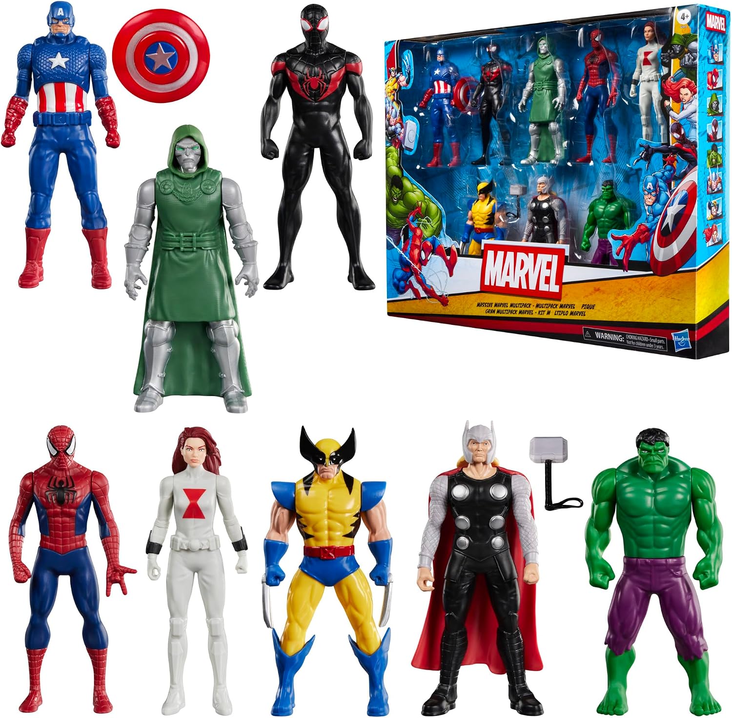 SET DE 8 FIGURAS DE ACCIÓN MARVEL MULTIPACK 15 CM - 1