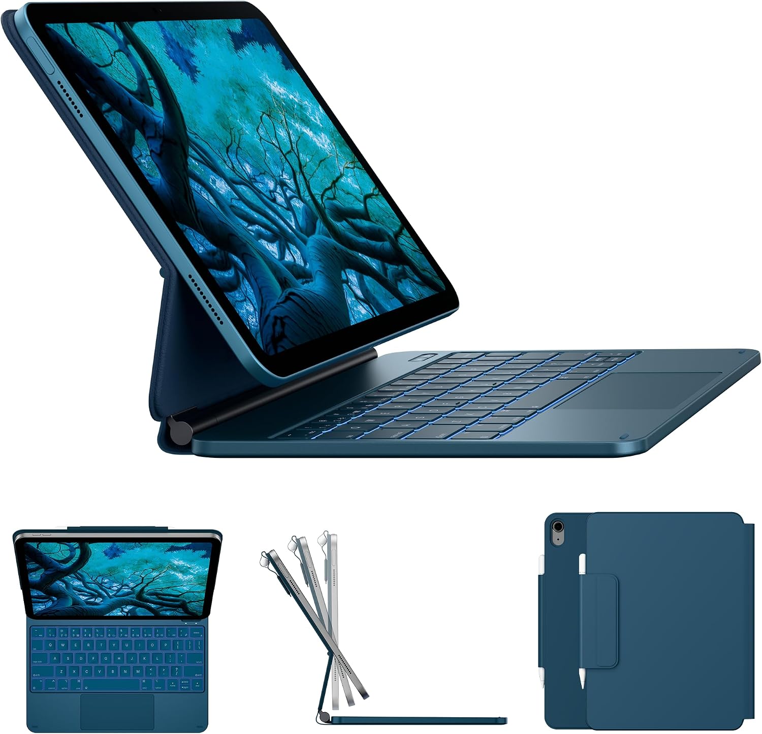 CASE TYPECASE EDGE IPAD A16 11.ª/10.ª GENERACIÓN CON TECLADO Y STAND MAGNÉTICO FLOTANTE - 1