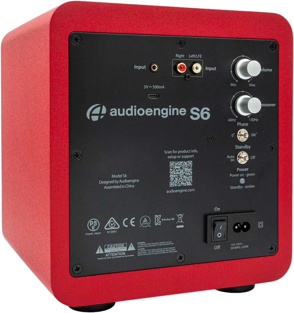 SUBWOOFER AUDIOENGINE S6 MINI 210W GRIS ESPACIAL - 3