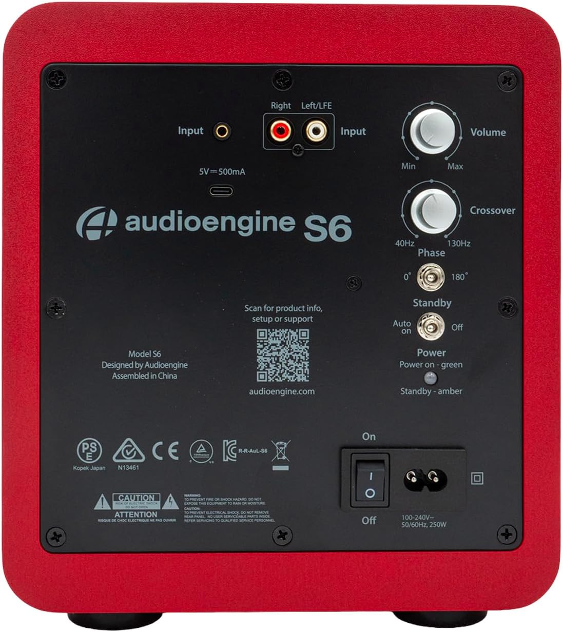 SUBWOOFER AUDIOENGINE S6 MINI 210W GRIS ESPACIAL - 4