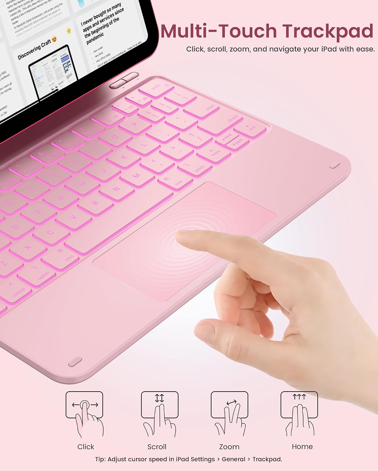 CASE TYPECASE EDGE IPAD A16 11.ª/10.ª GENERACIÓN CON TECLADO Y STAND MAGNÉTICO FLOTANTE - 5