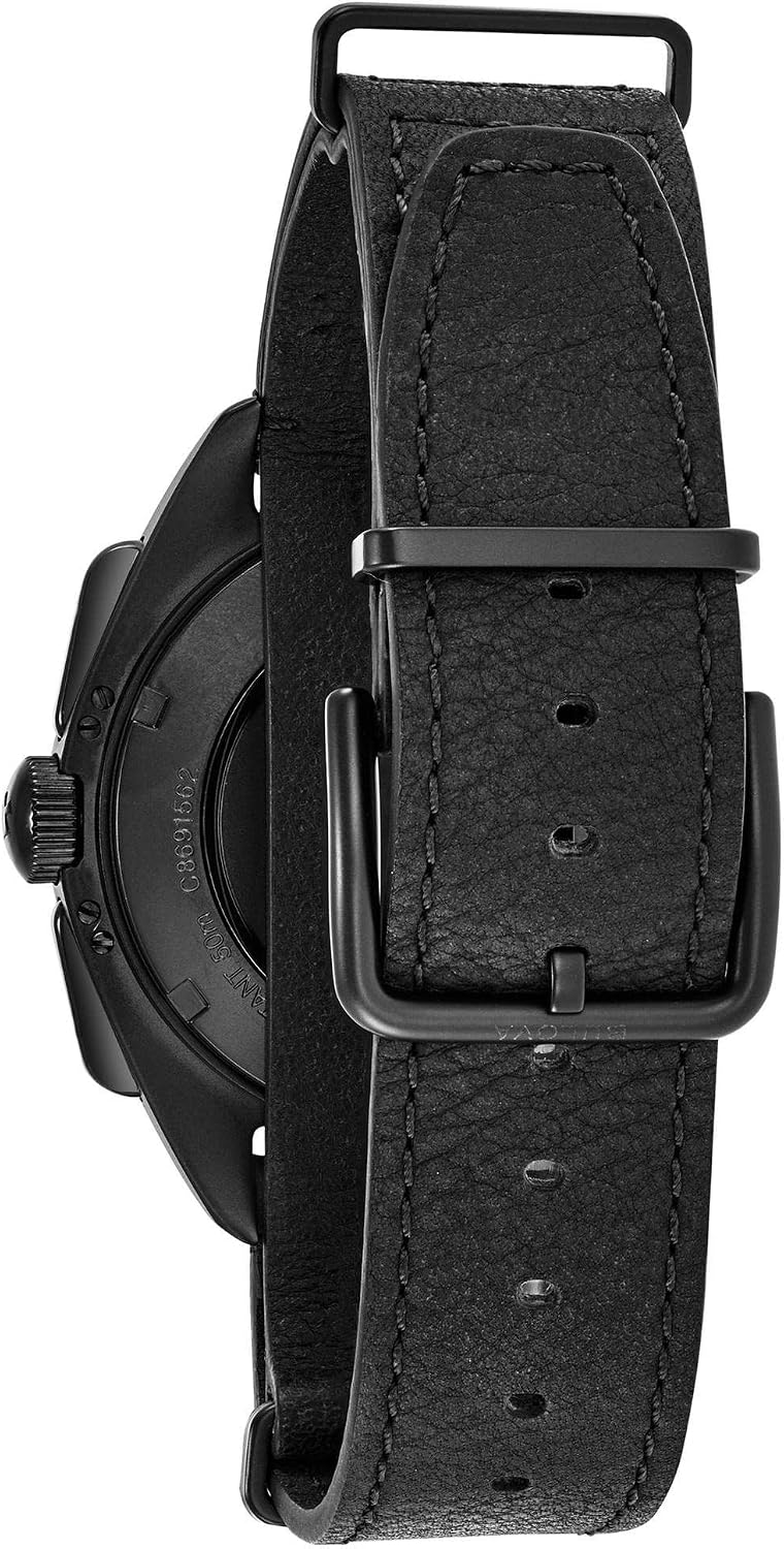 RELOJ BULOVA ARCHIVE SERIES LUNAR PILOT CRONÓGRAFO 6 AGUJAS ACERO ION NEGRO CORREA NATO - 3