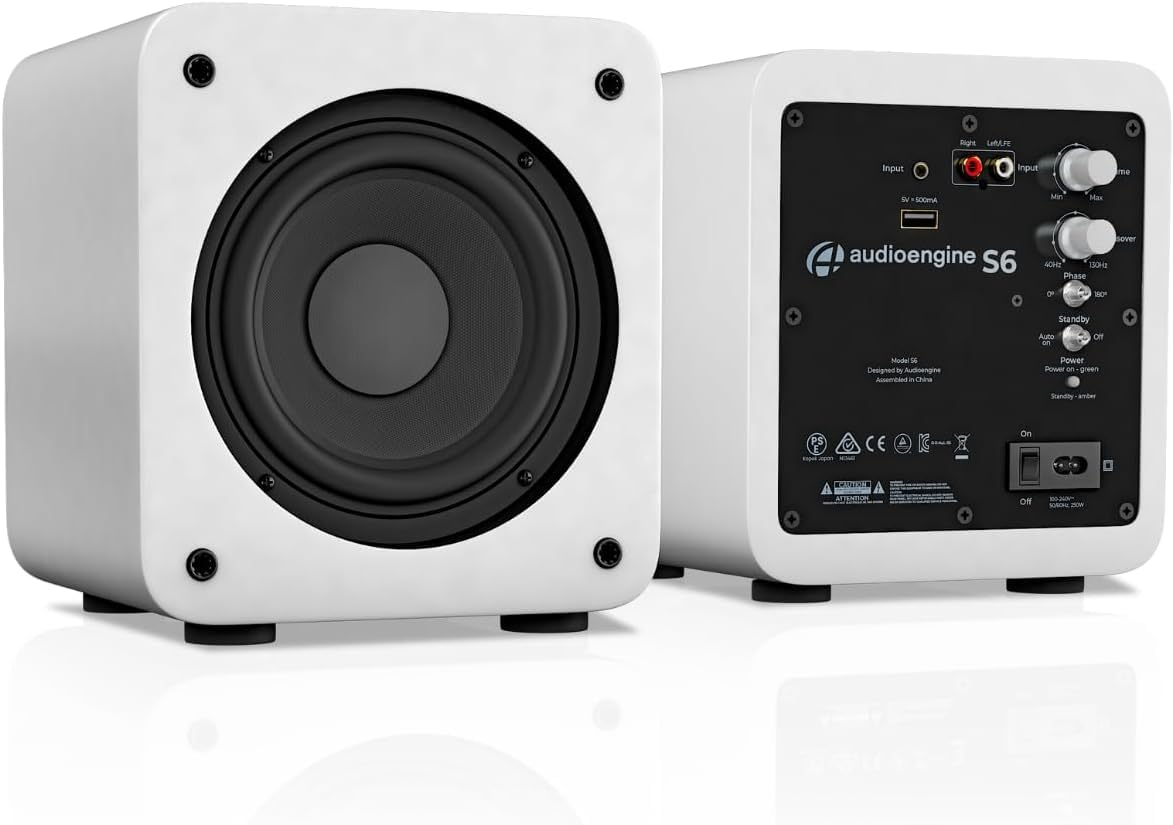 SUBWOOFER AUDIOENGINE S6 MINI 210W GRIS ESPACIAL - 3