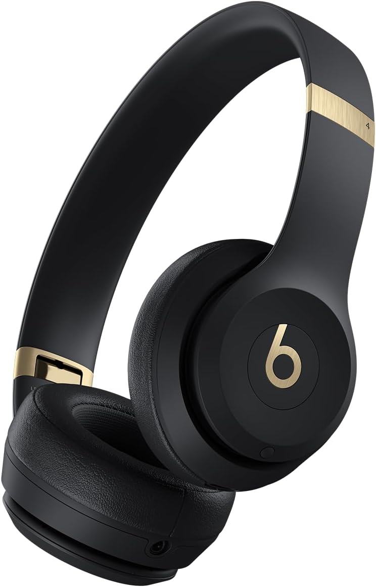 AUDÍFONOS BEATS SOLO 4 WIRELESS ON-EAR BLUETOOTH NEGRO Y DORADO - 1