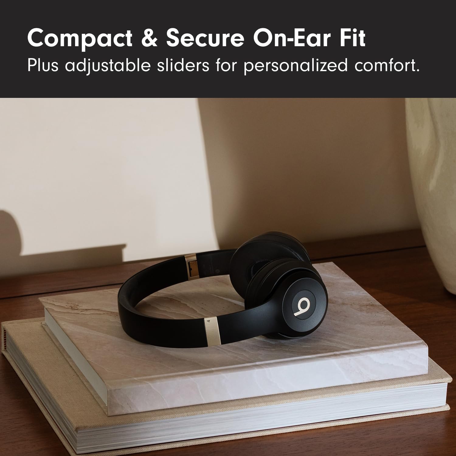 AUDÍFONOS BEATS SOLO 4 WIRELESS ON-EAR BLUETOOTH NEGRO Y DORADO - 3