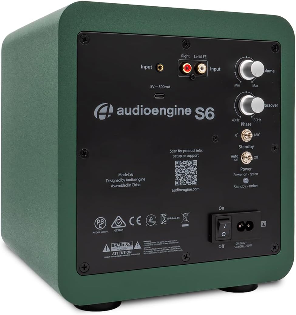 PARLANTE AUDIOENGINE S6 MINI SUBWOOFER 210W - 3