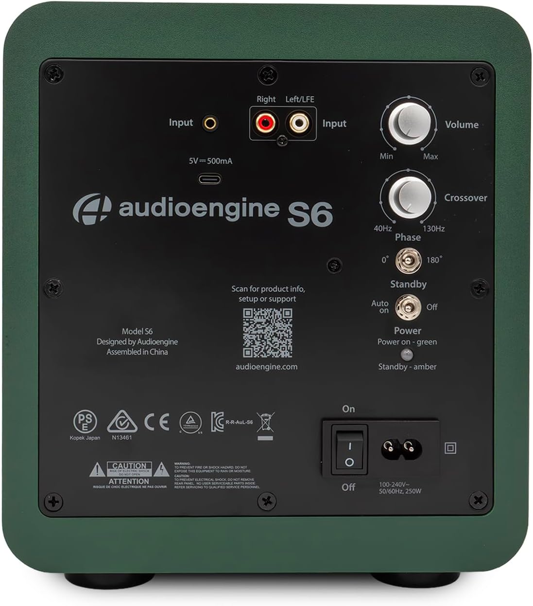 PARLANTE AUDIOENGINE S6 MINI SUBWOOFER 210W - 4