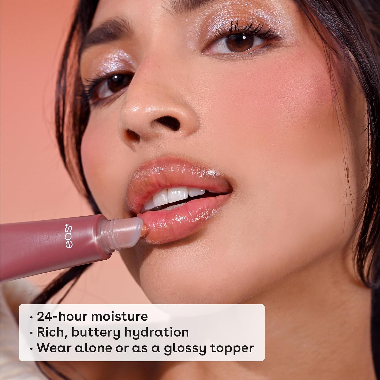 BÁLSAMO LABIAL TINTADO EOS HOLIDAY SUPER BALM SALTED CARAMEL 0.35 FL OZ - 4