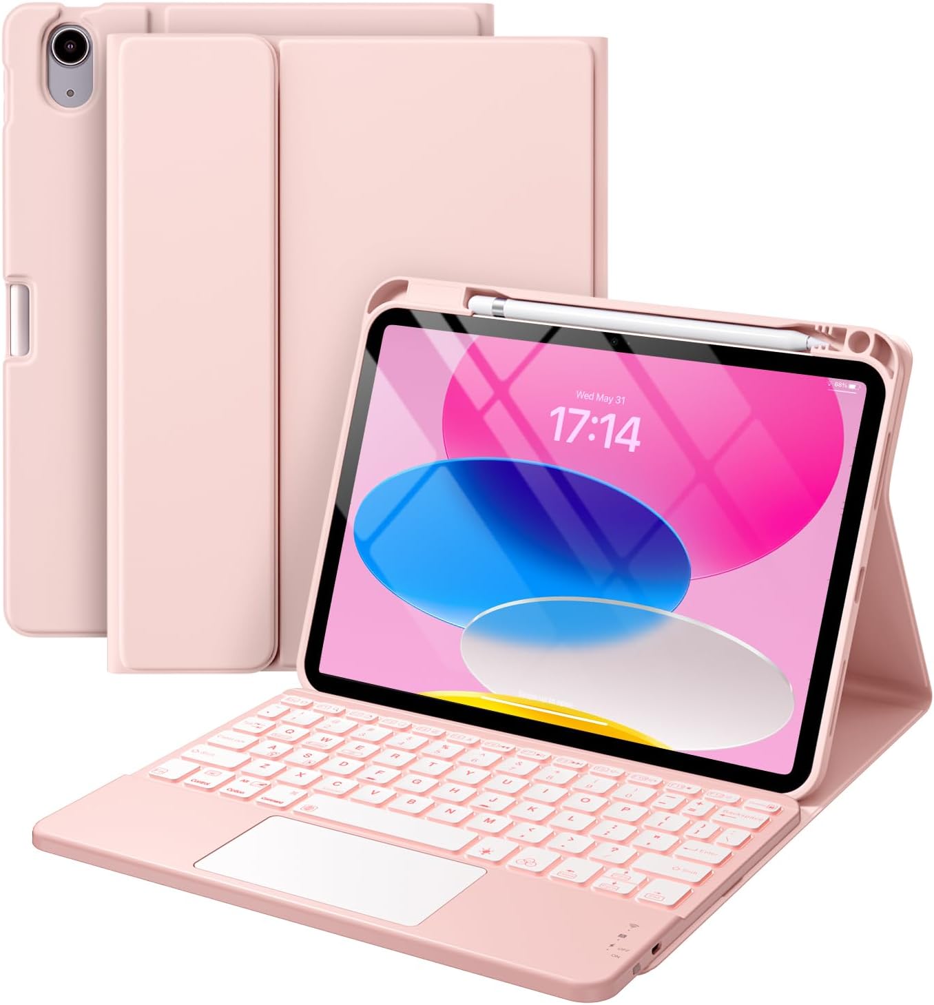CASE CON TECLADO HARVOPU PARA IPAD A16 11.ª GENERACIÓN Y IPAD 10.ª GENERACIÓN 10.9 PULGADAS - 1