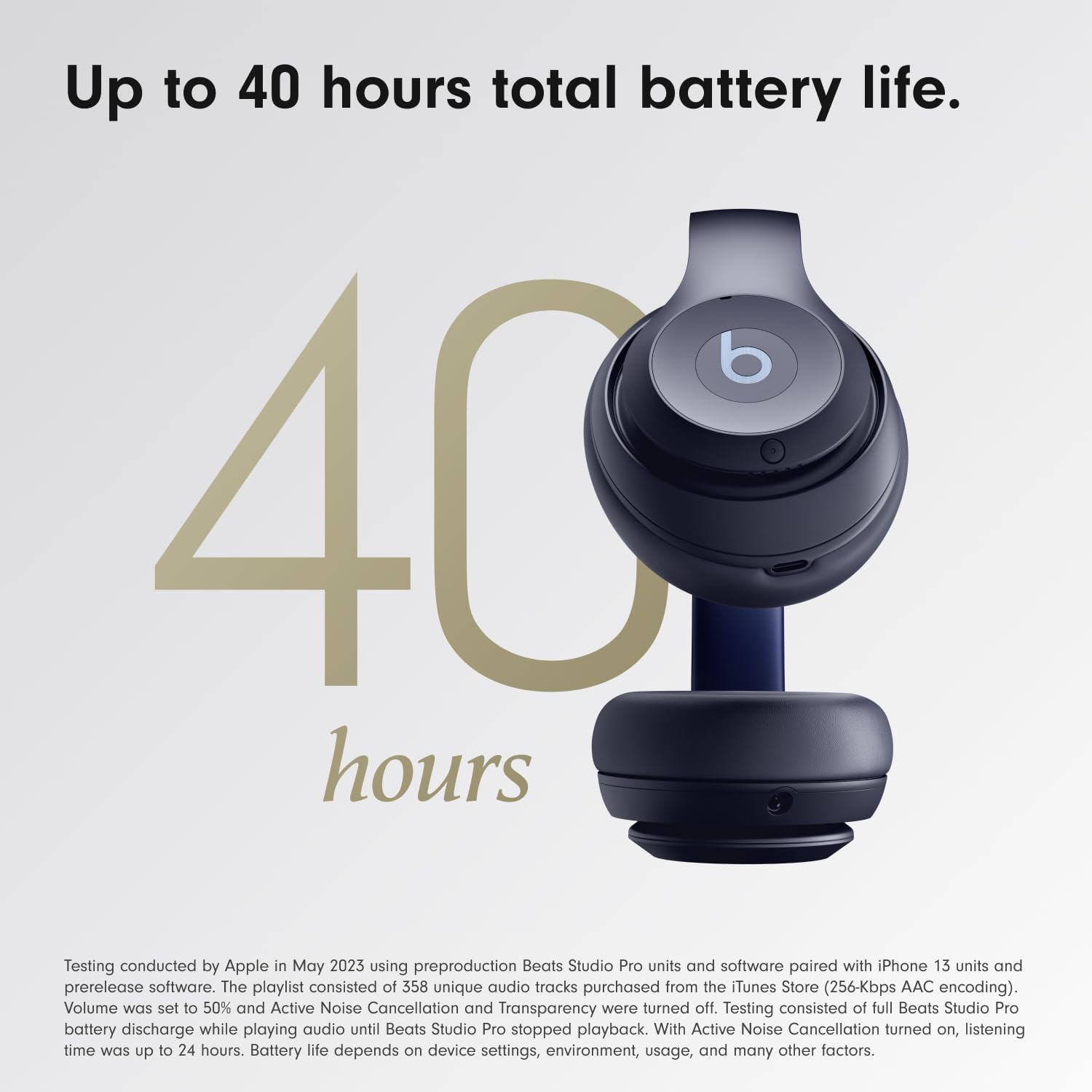 AUDÍFONOS BEATS STUDIO PRO OVER-EAR WIRELESS AZUL MARINO - 4
