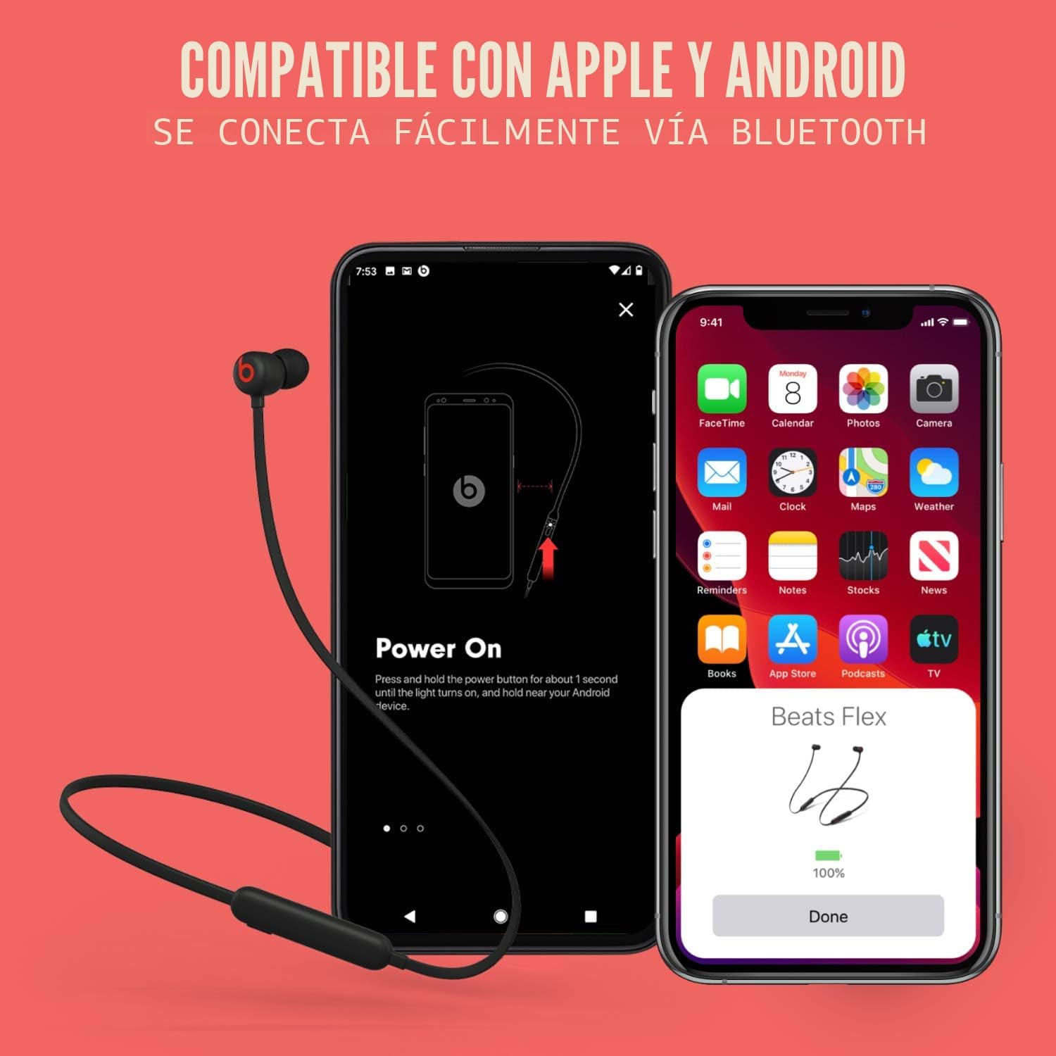 AUDÍFONOS BEATS FLEX WIRELESS IN-EAR NEGRO - 3