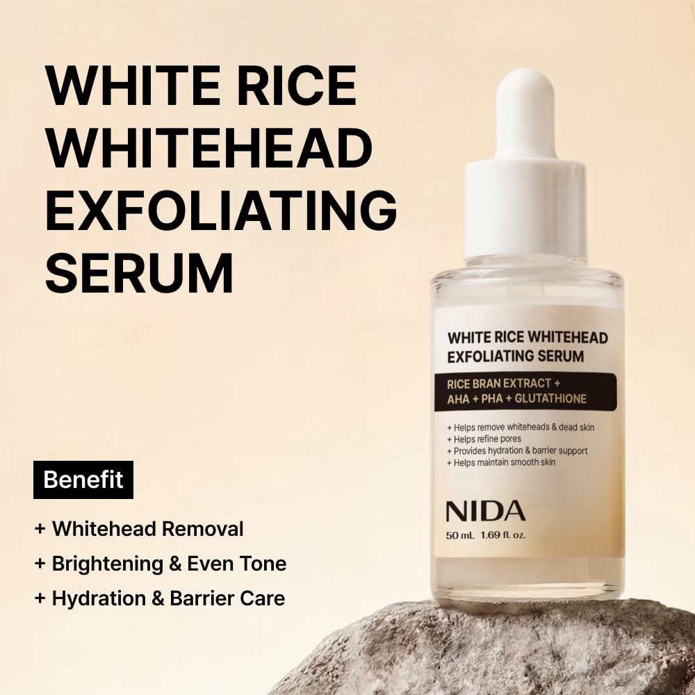 SUERO EXFOLIANTE NIDA WHITE RICE WHITEHEAD 50ML - 2