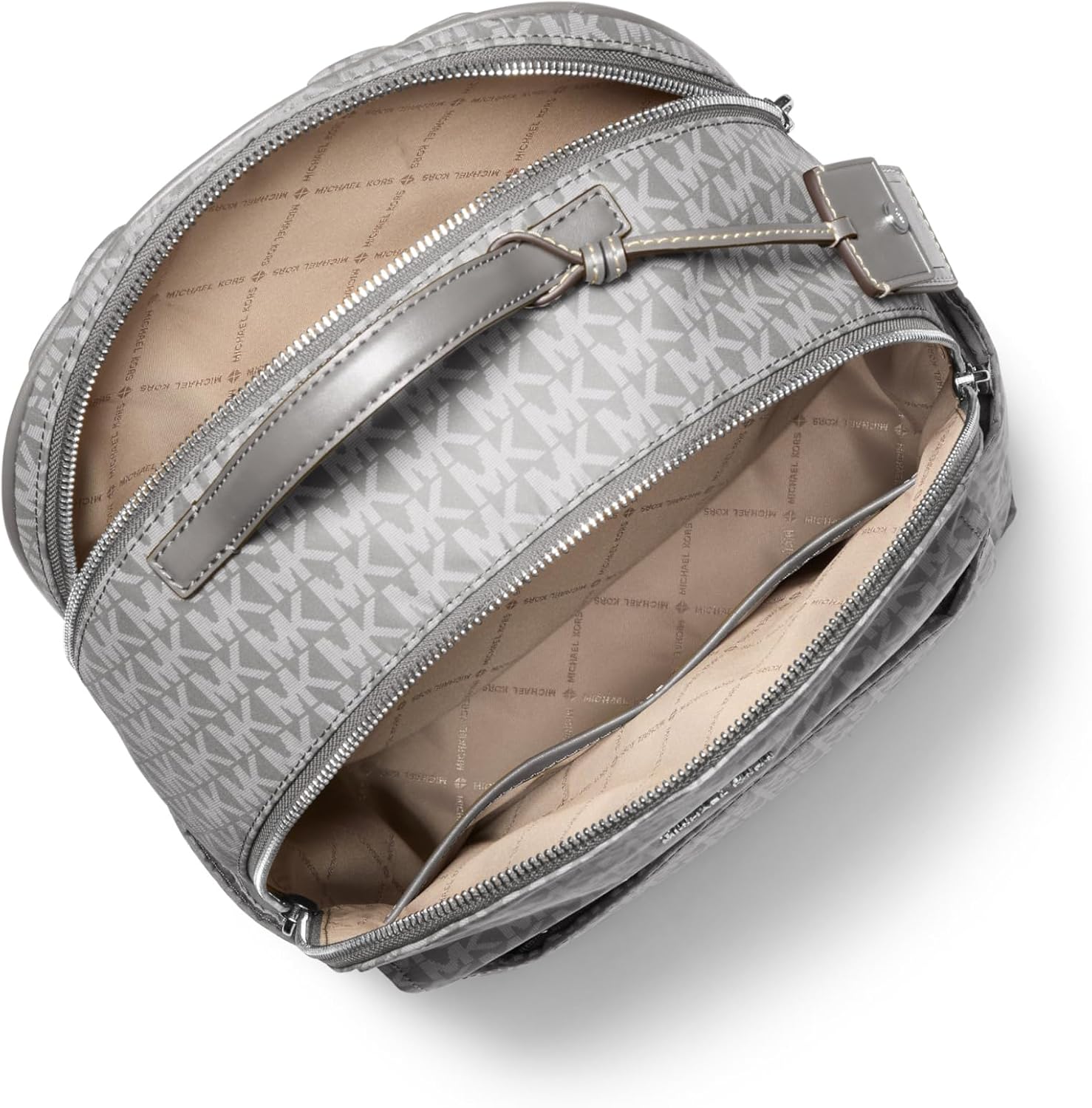MOCHILA MICHAEL KORS SABLE LARGE CON HERRAJES PLATEADOS - 2