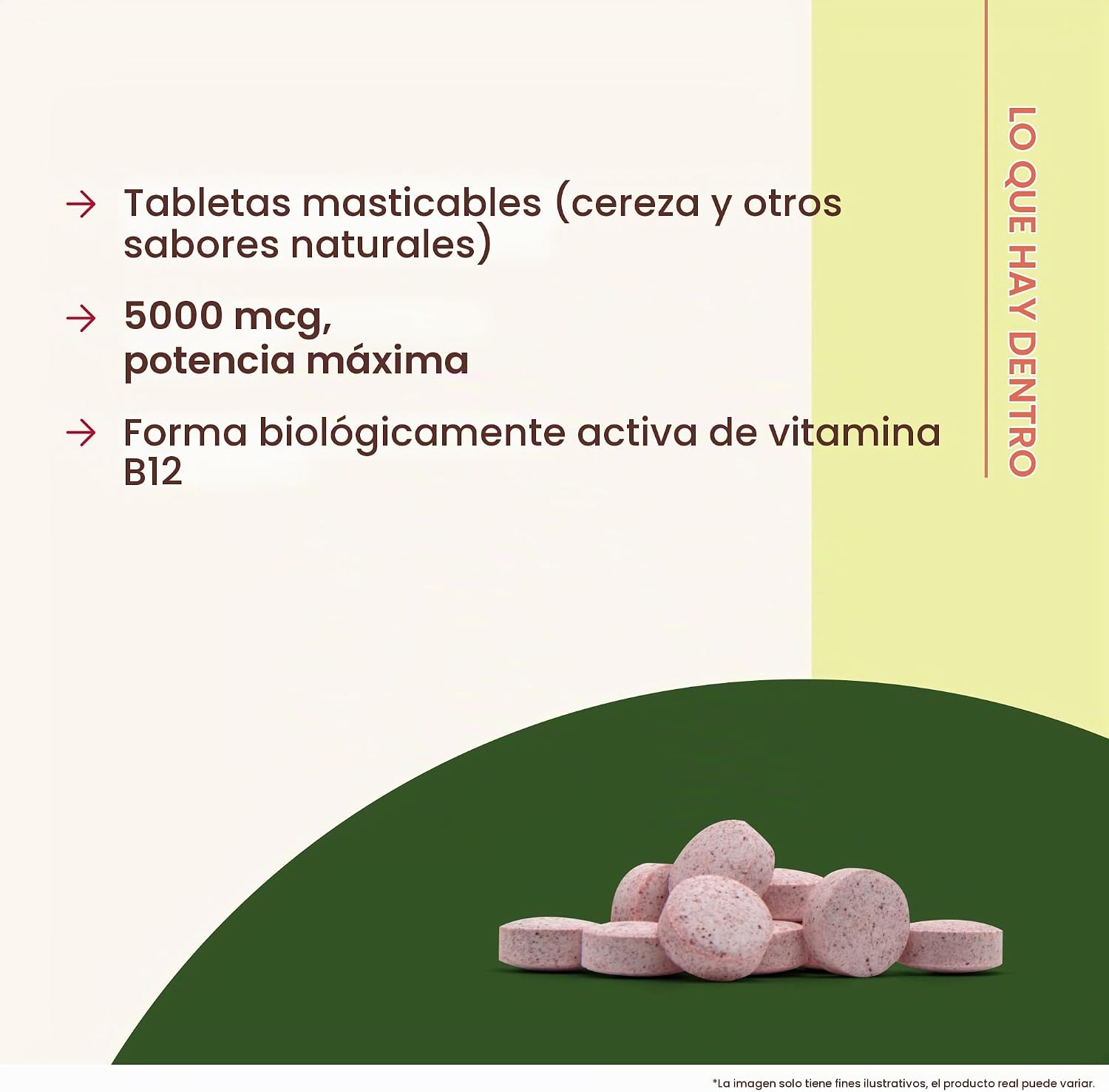 VITAMINA B-12 METILADA JARROW FORMULAS 5000 MCG, 60 TABLETAS MASTICABLES - 3